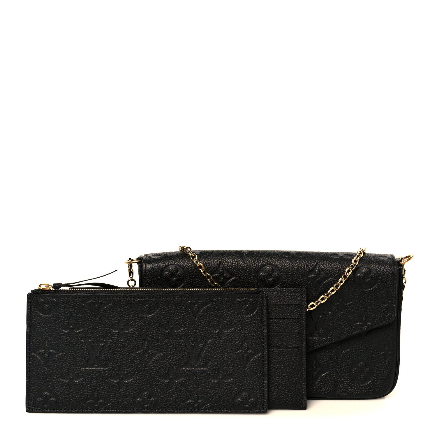 Empreinte Pochette Felicie Chain Wallet Black