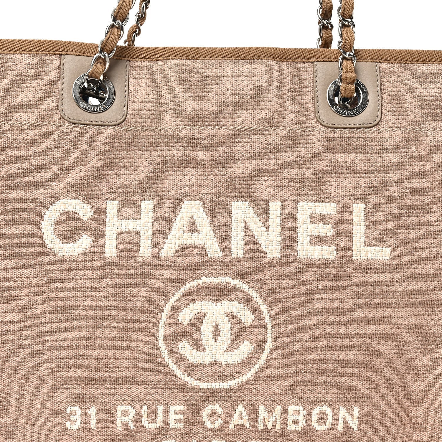 Canvas Small Deauville Tote Ecru