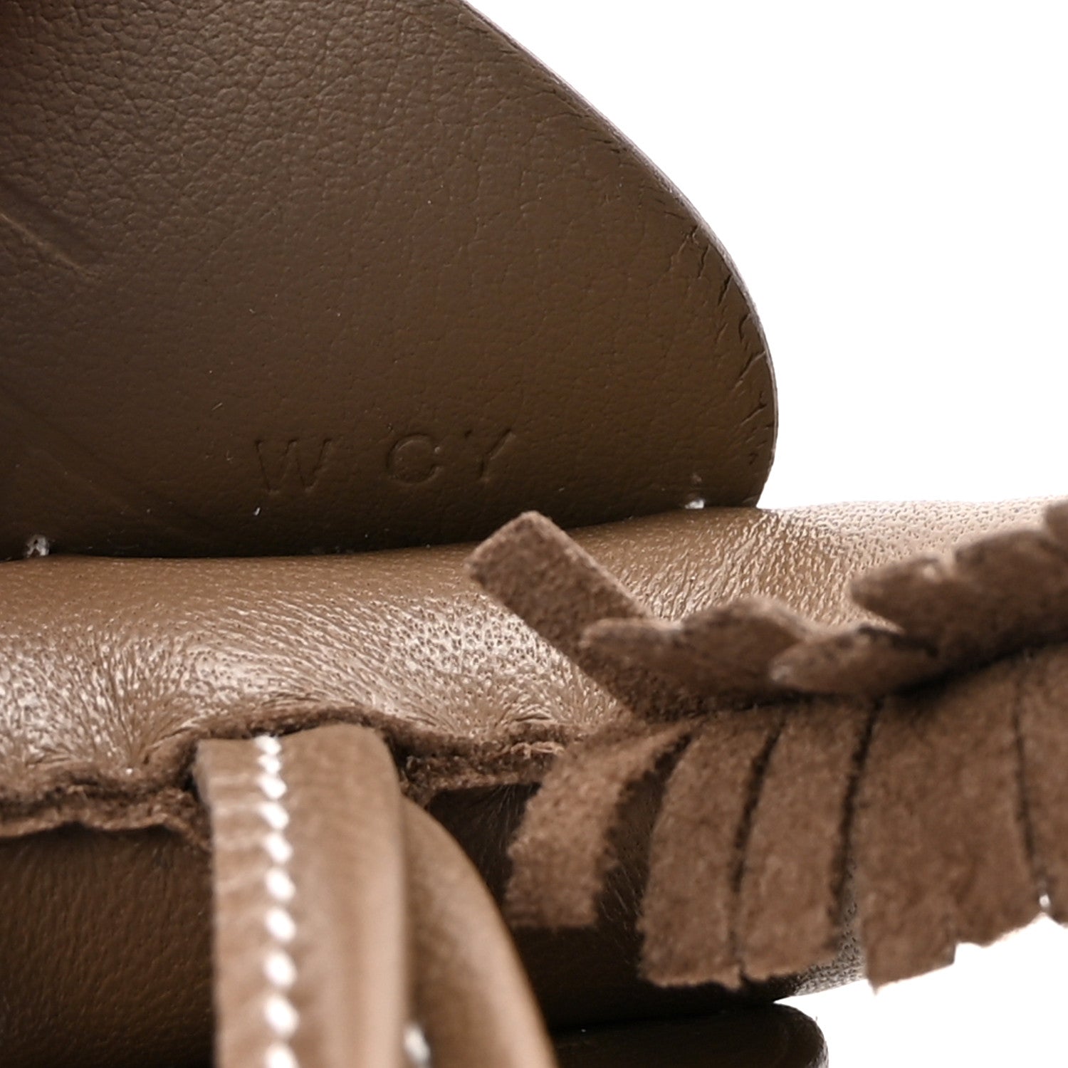 Milo Lambskin Grigri Rodeo Pegase Horse Bag Charm PM Etoupe