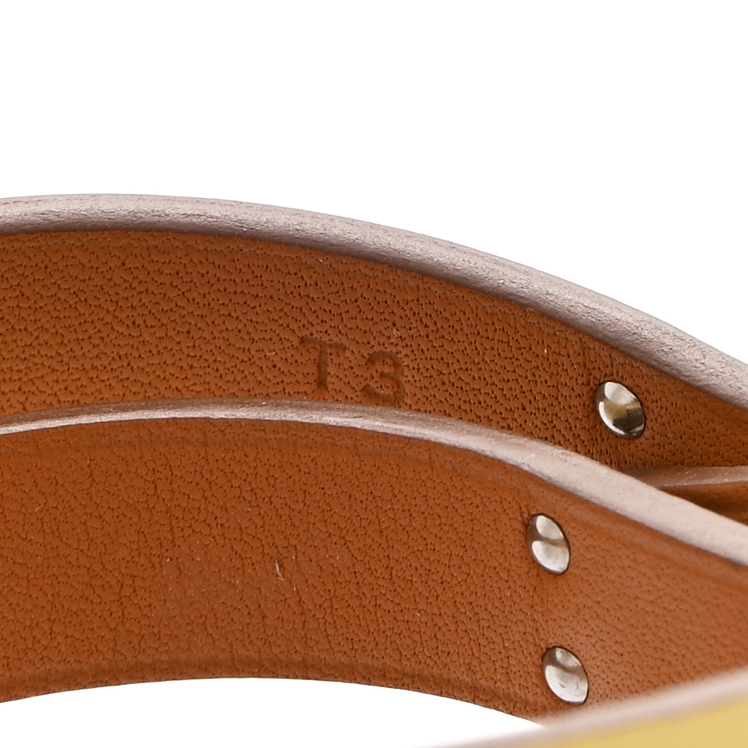 Swift Mini Kelly Double Tour Bracelet T3 Jaune Poussin