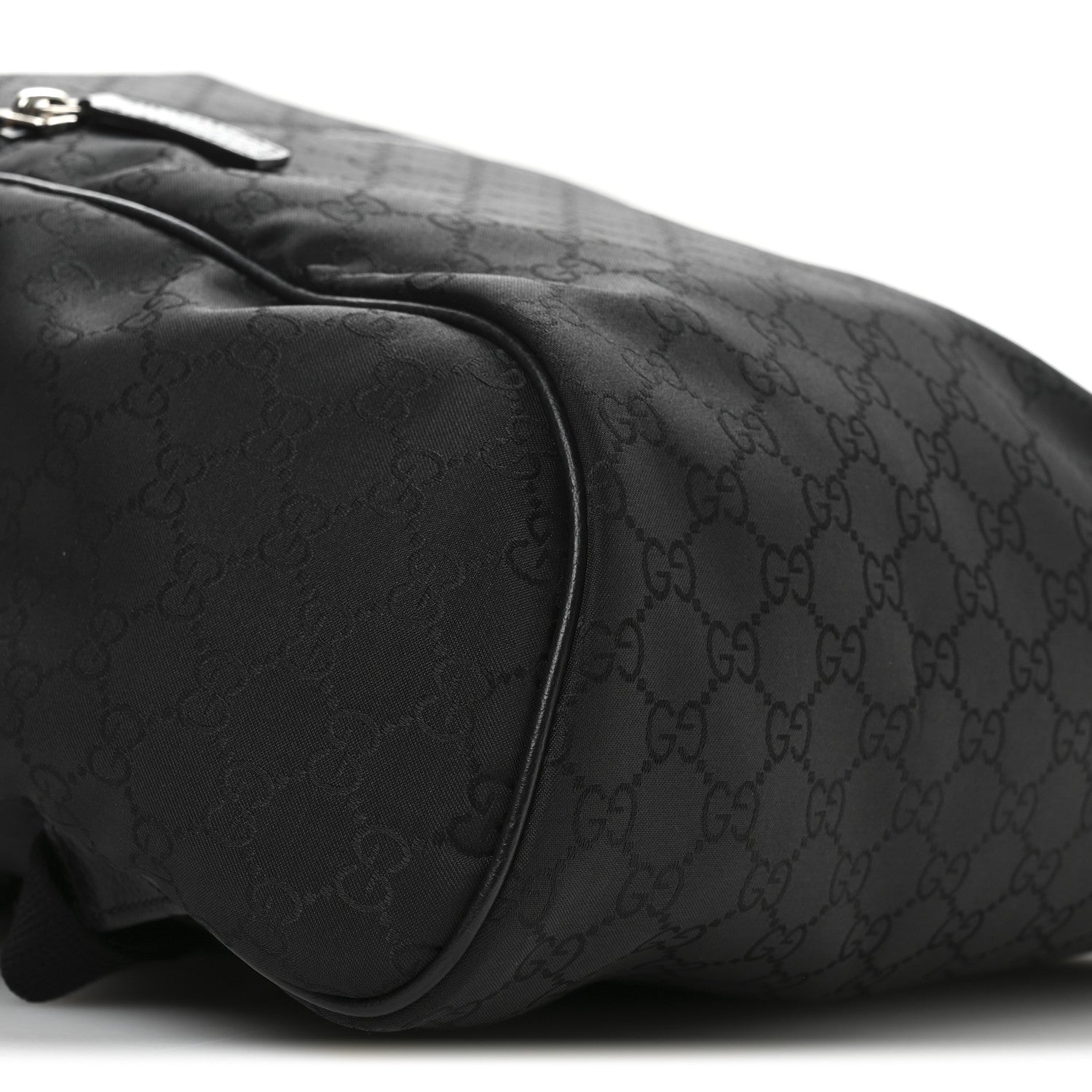 Nylon Monogram Slim Backpack Black