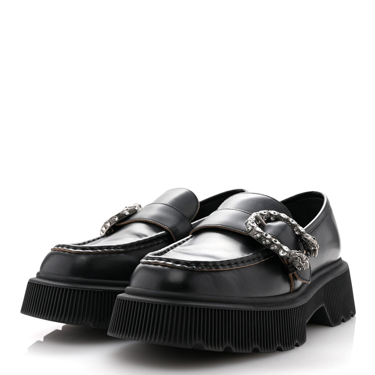 Cordovan Lux Dionysus Hunder Loafers 39.5 Black