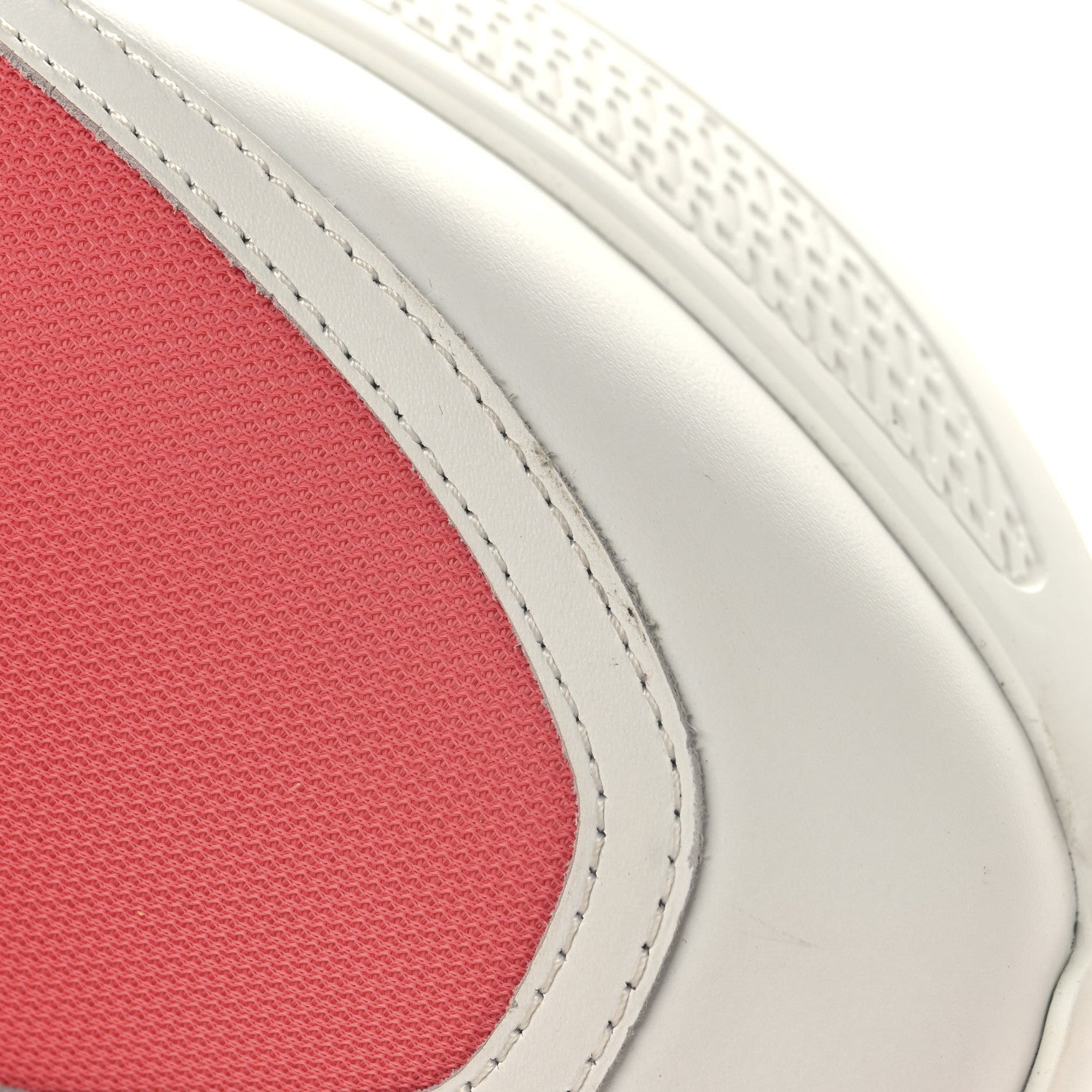 Mesh Calfskin Womens Giga Sneakers 37 Rose Du Desert White