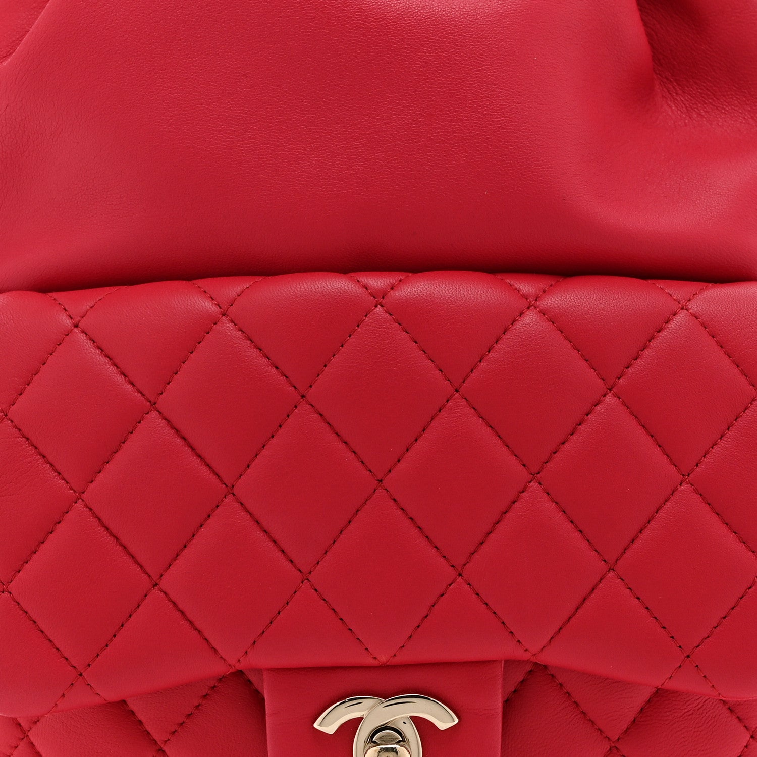 Lambskin Quilted Small in Seoul Backpack Dark Pink