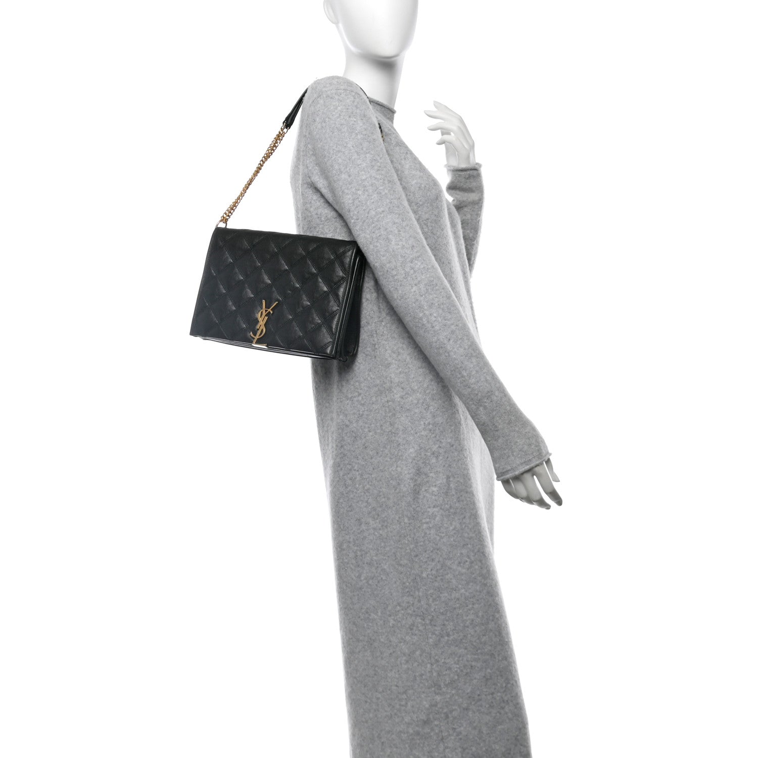 Lambskin Quilted Mini Becky Chain Bag Vert Fonce