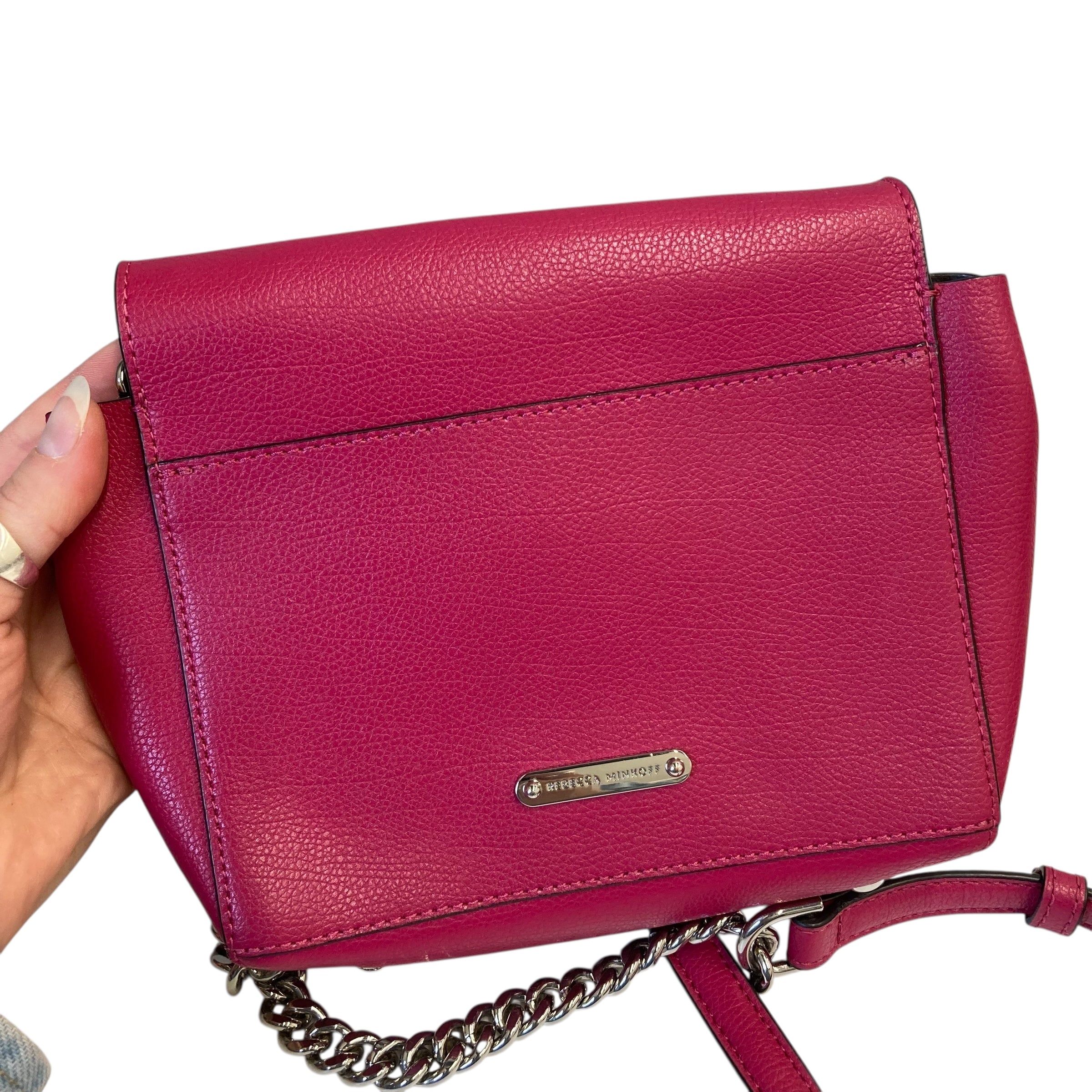 Crossbody Designer By Rebecca Minkoff In Pink, Size:Small