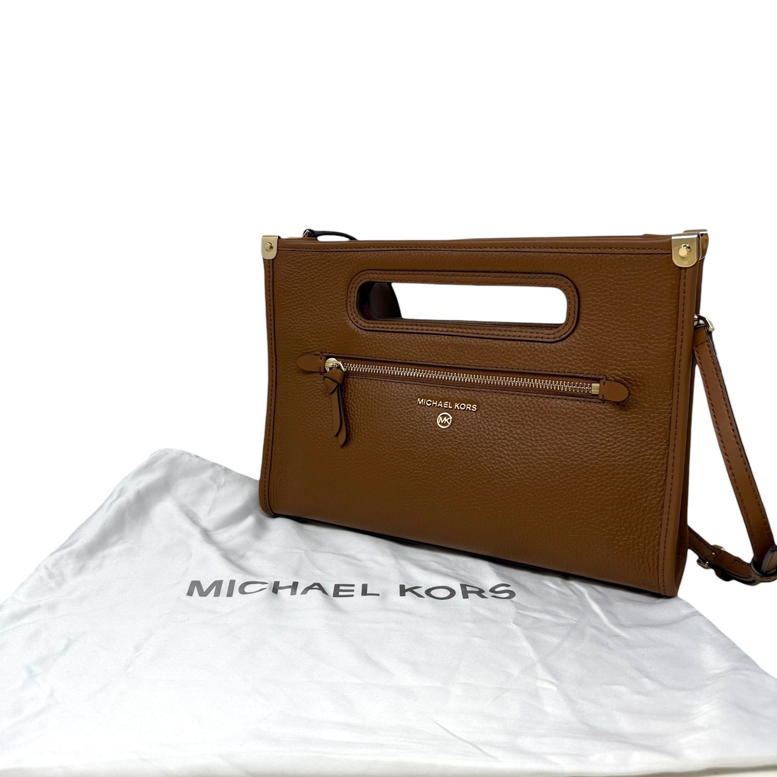 Jane Leather Convertible Clutch By Michael By Michael Kors, Size: Medium