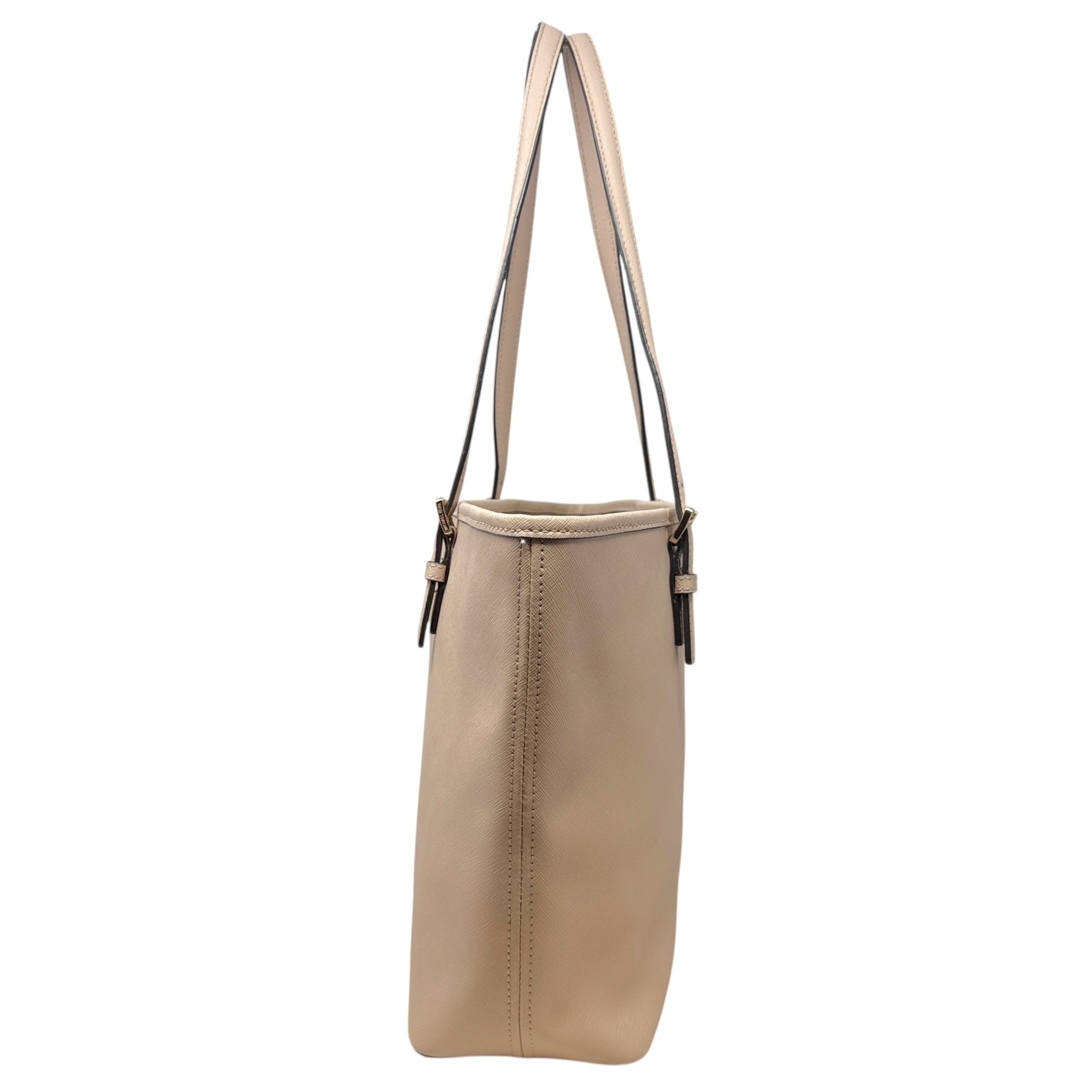 Jet Set Saffiano Leather Carryall In Ballet Designer By Michael Kors, Size: Medium