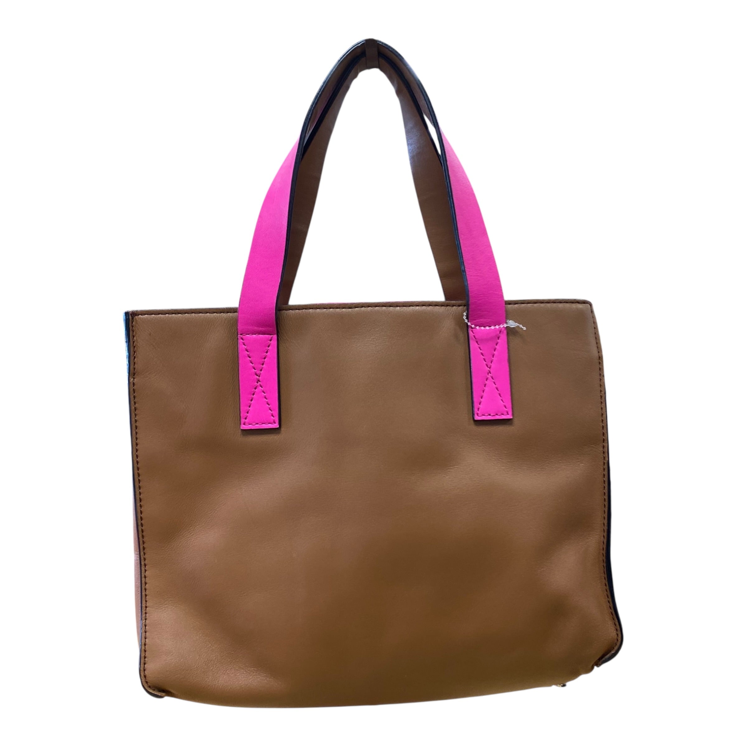Handbag Designer By Kate Spade In Brown & Pink, Size:Medium