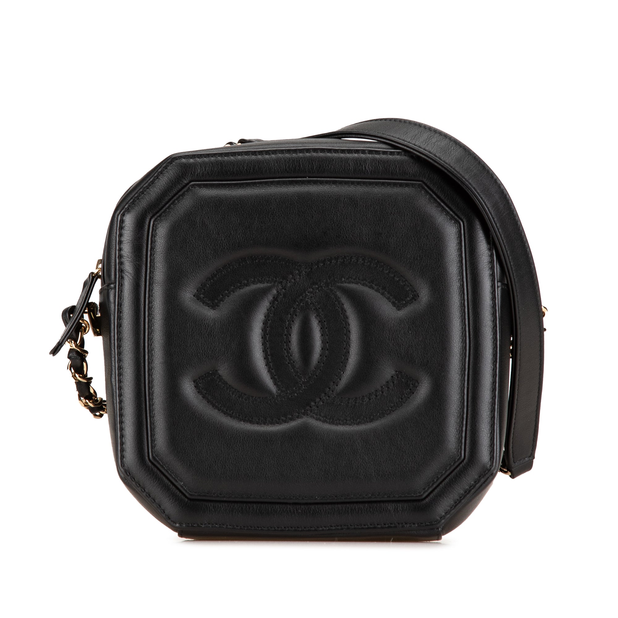 Timeless CC Octagon Camera Case Quilted Lambskin Mini