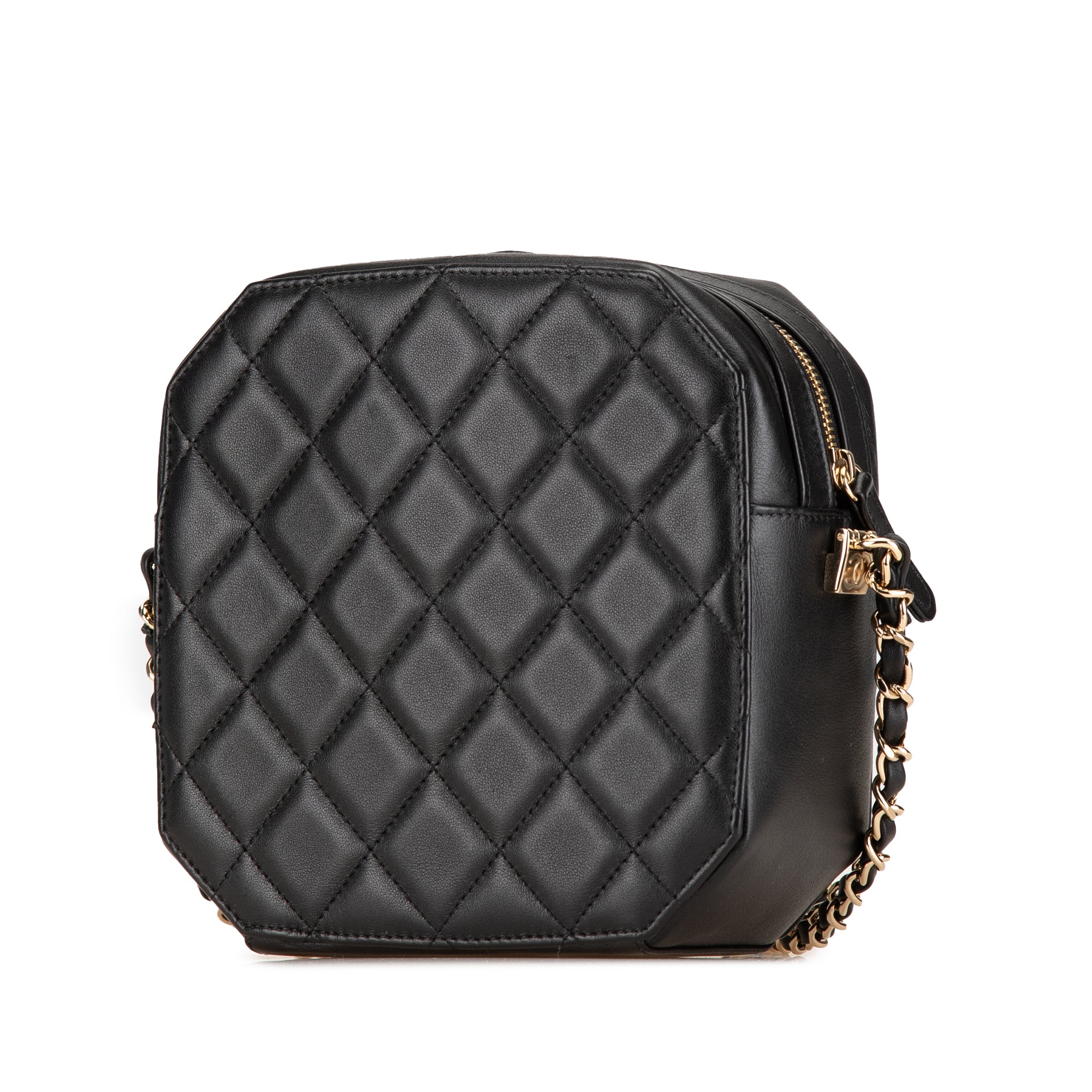 Timeless CC Octagon Camera Case Quilted Lambskin Mini