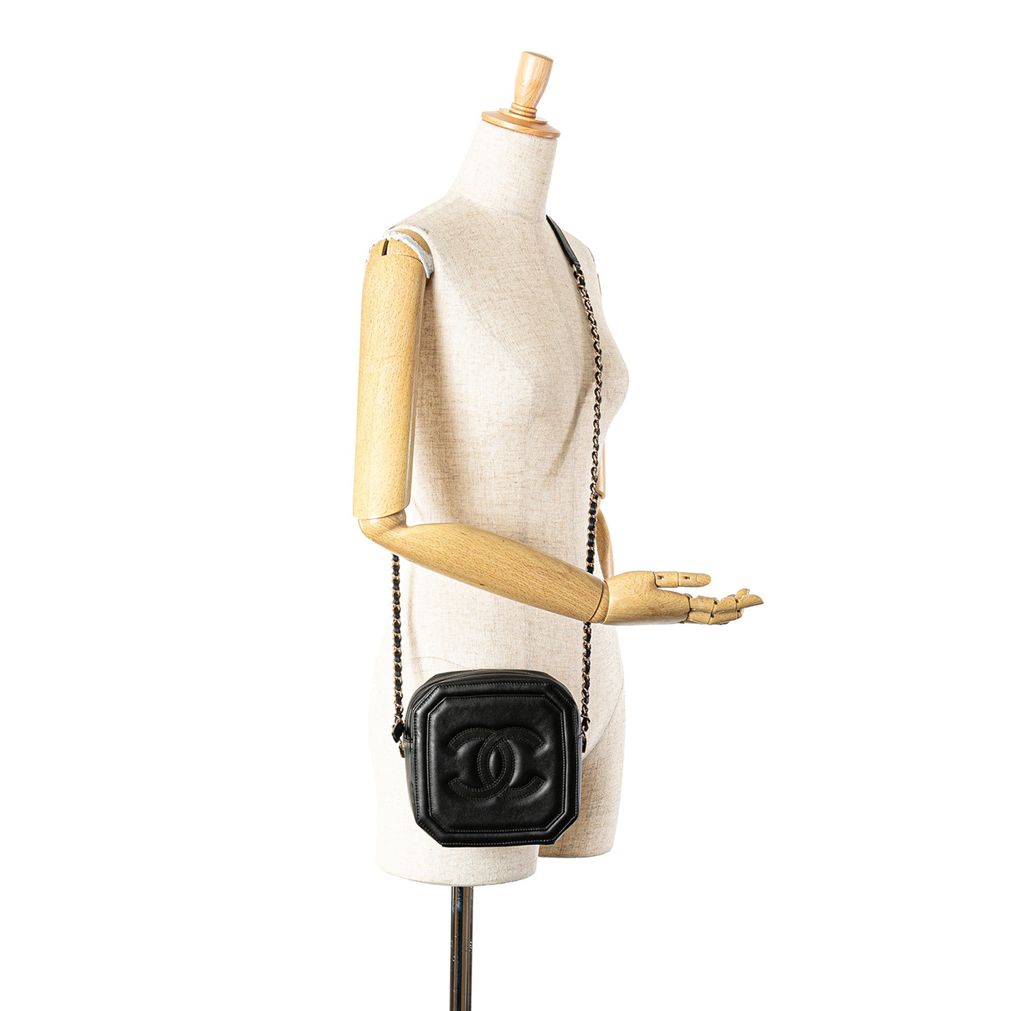 Timeless CC Octagon Camera Case Quilted Lambskin Mini