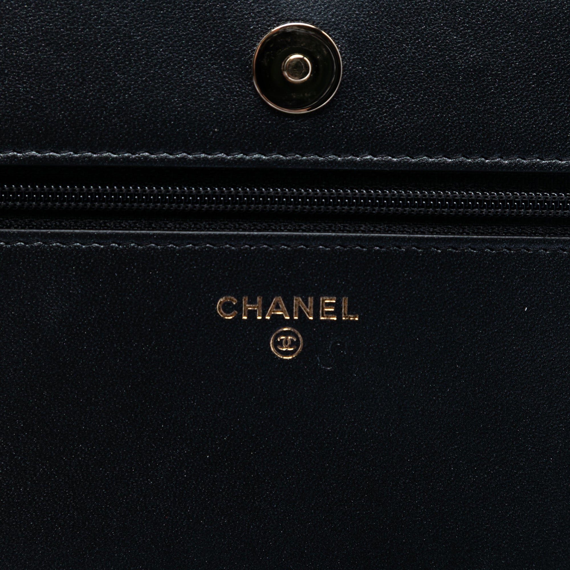 Pearl Strap Wallet on Chain Quilted Lambskin