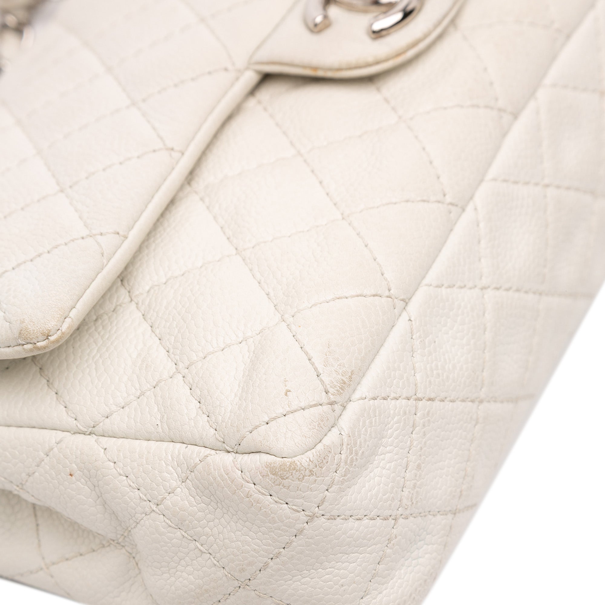 Classic Double Flap Bag Quilted Caviar Medium