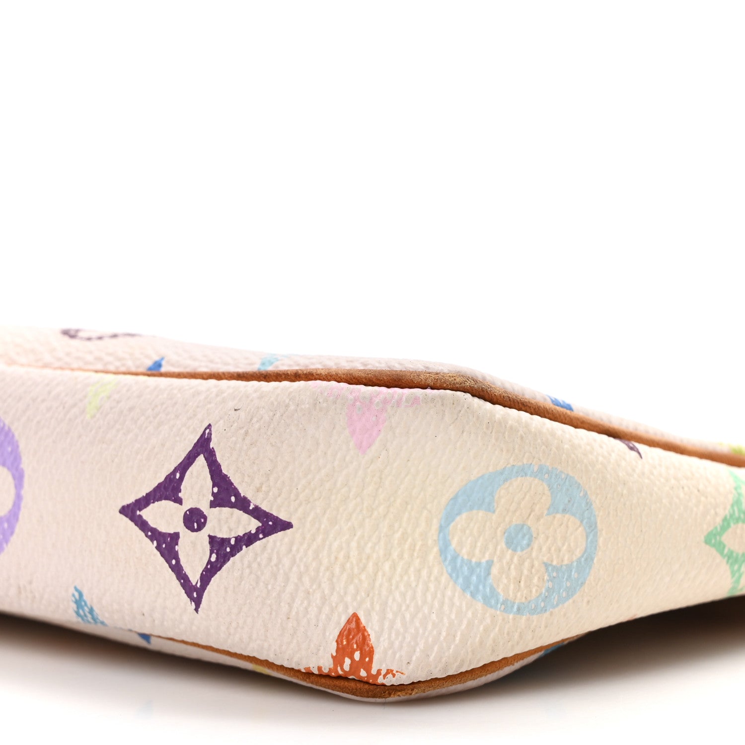 Monogram Multicolor Pochette Accessories White