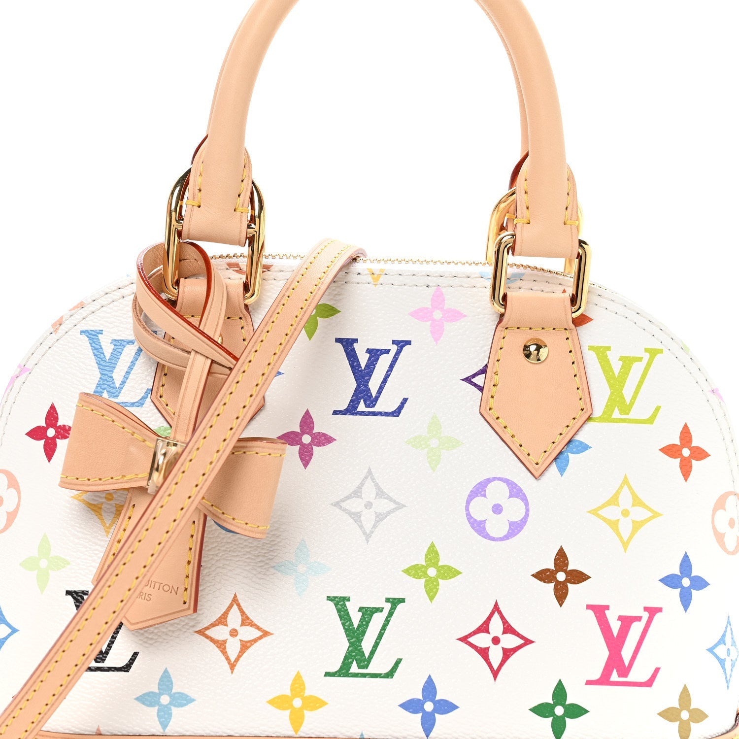 LV x TM Monogram Multicolor Alma BB White