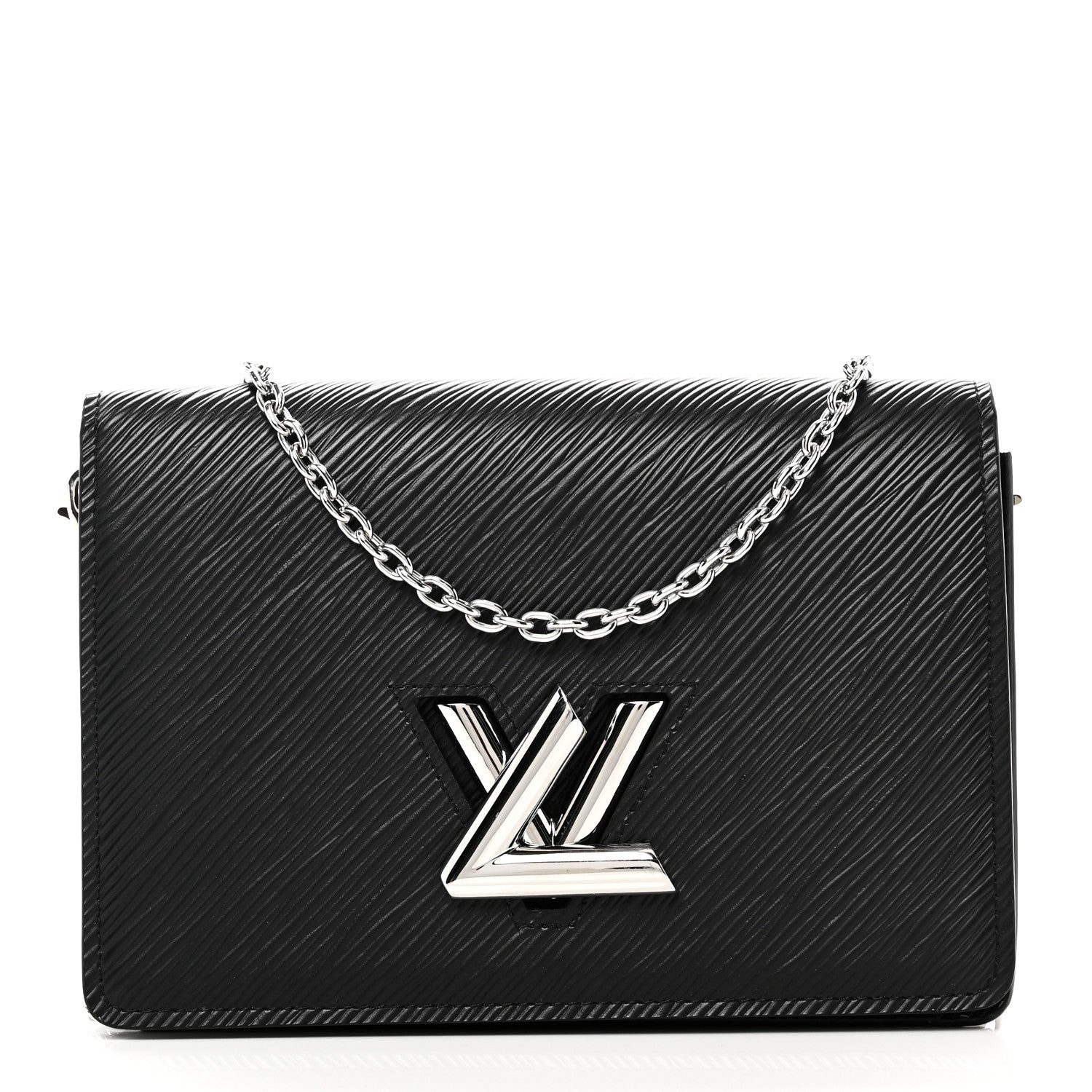 Epi Twist Belt Chain Wallet Black