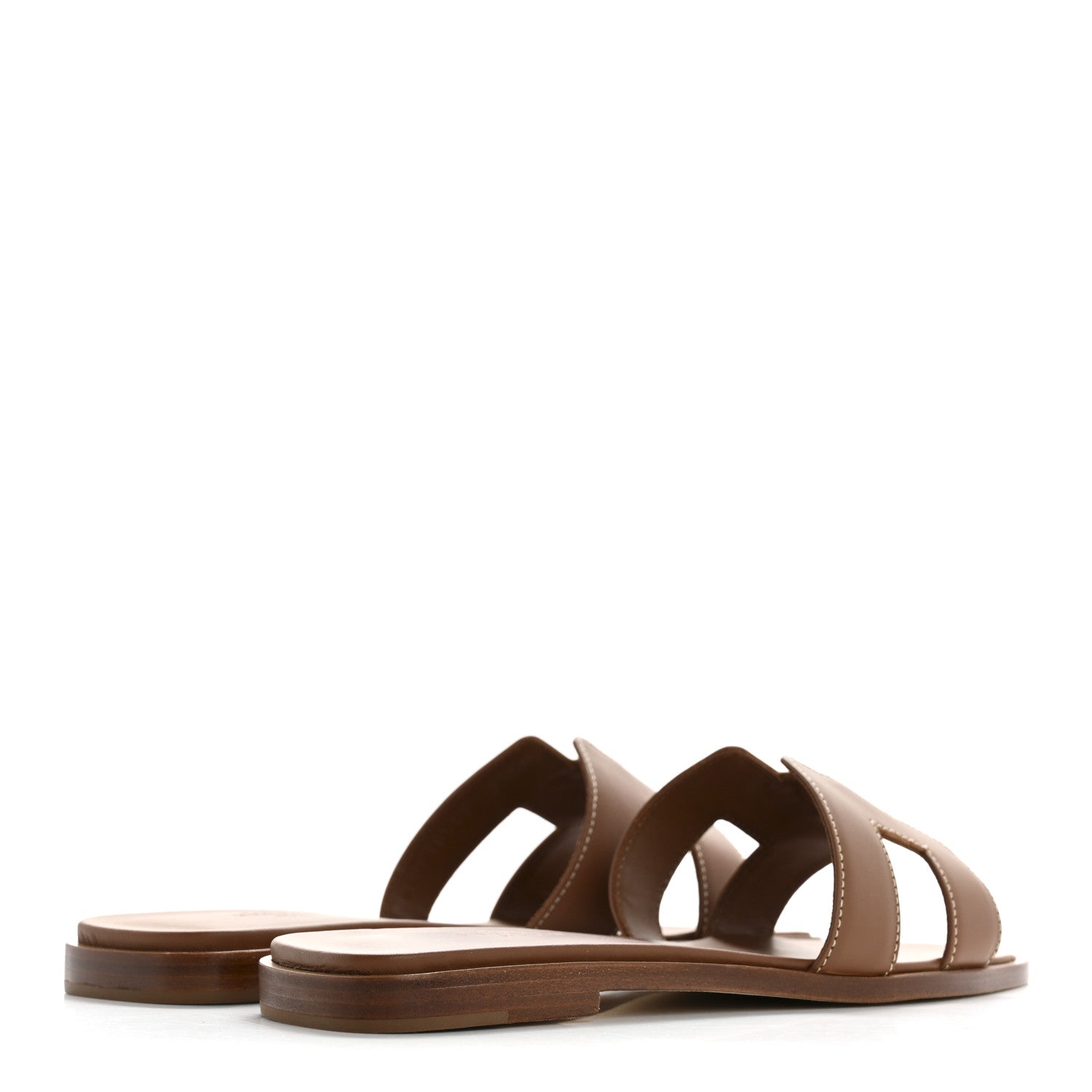 Box Calfskin Oran Sandals 37.5 Gold
