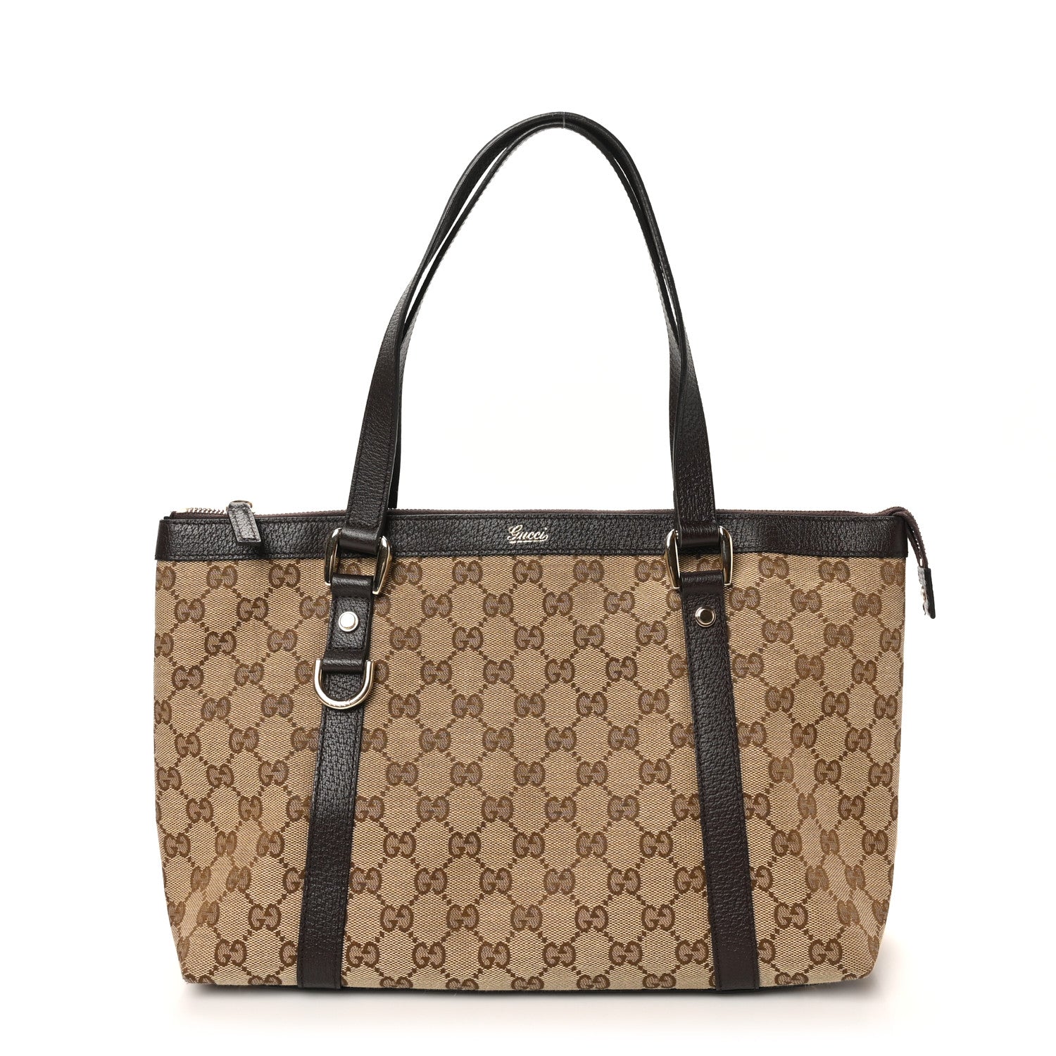 Monogram Medium Abbey Tote Brown