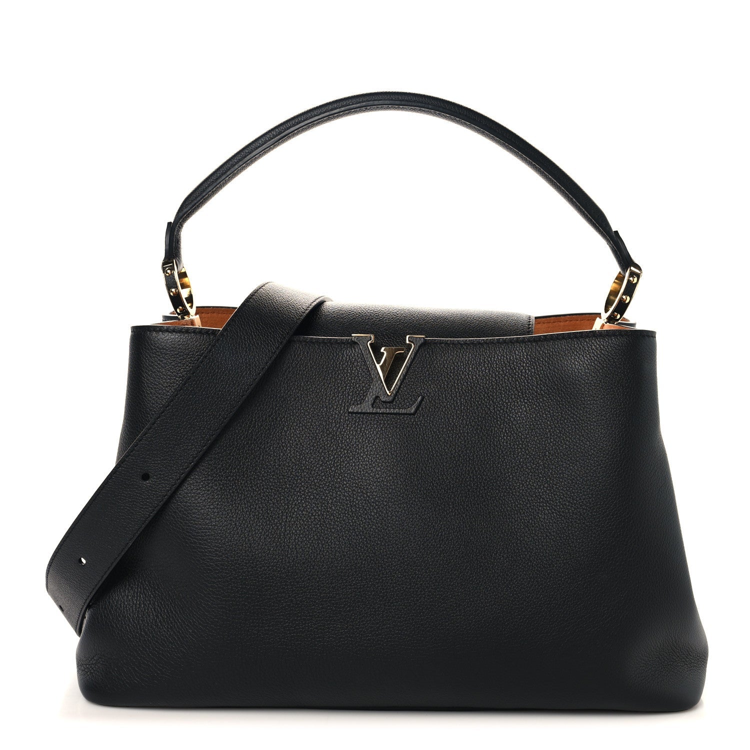 Taurillon Capucines GM Souple Black