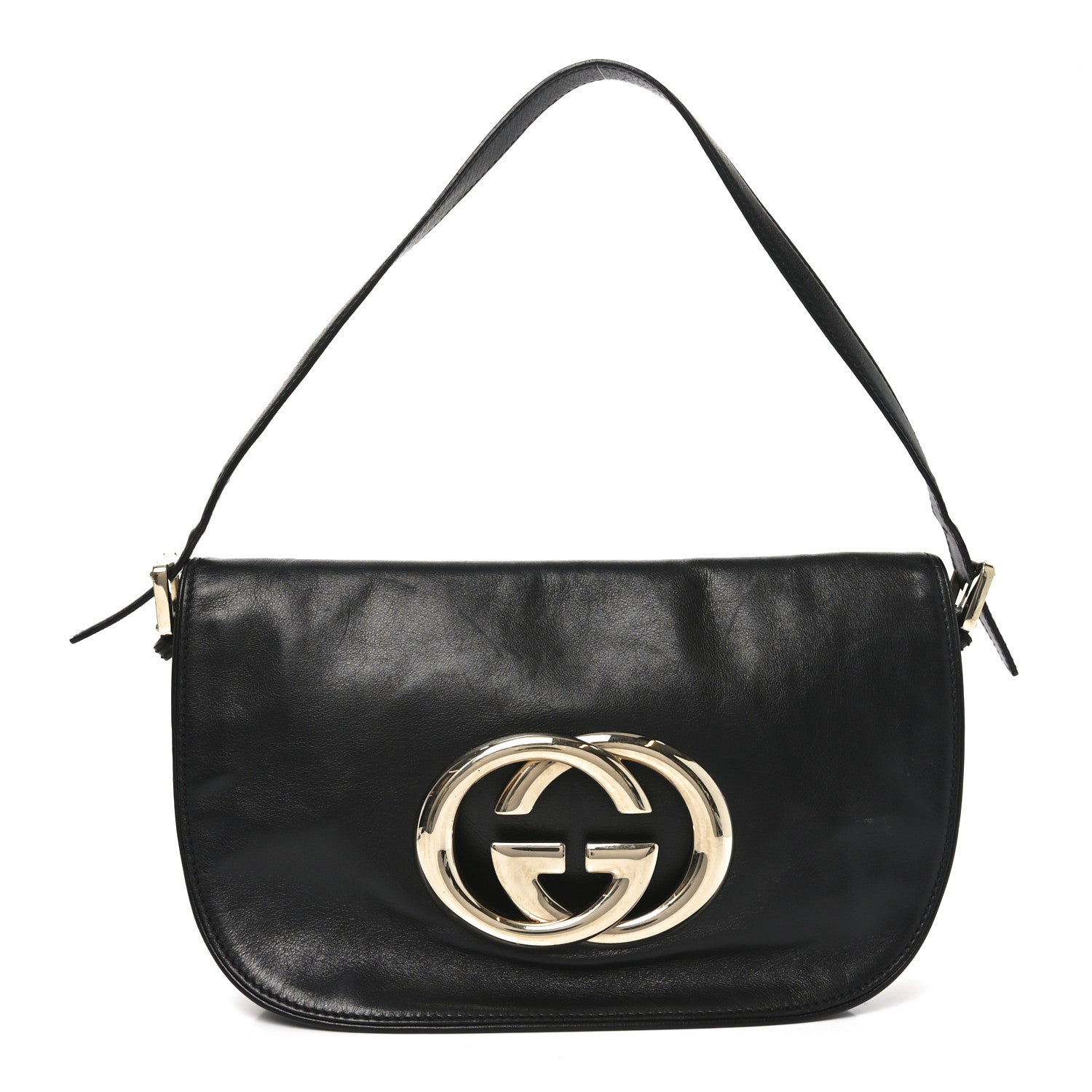 Calfskin Small Britt Shoulder Bag Black