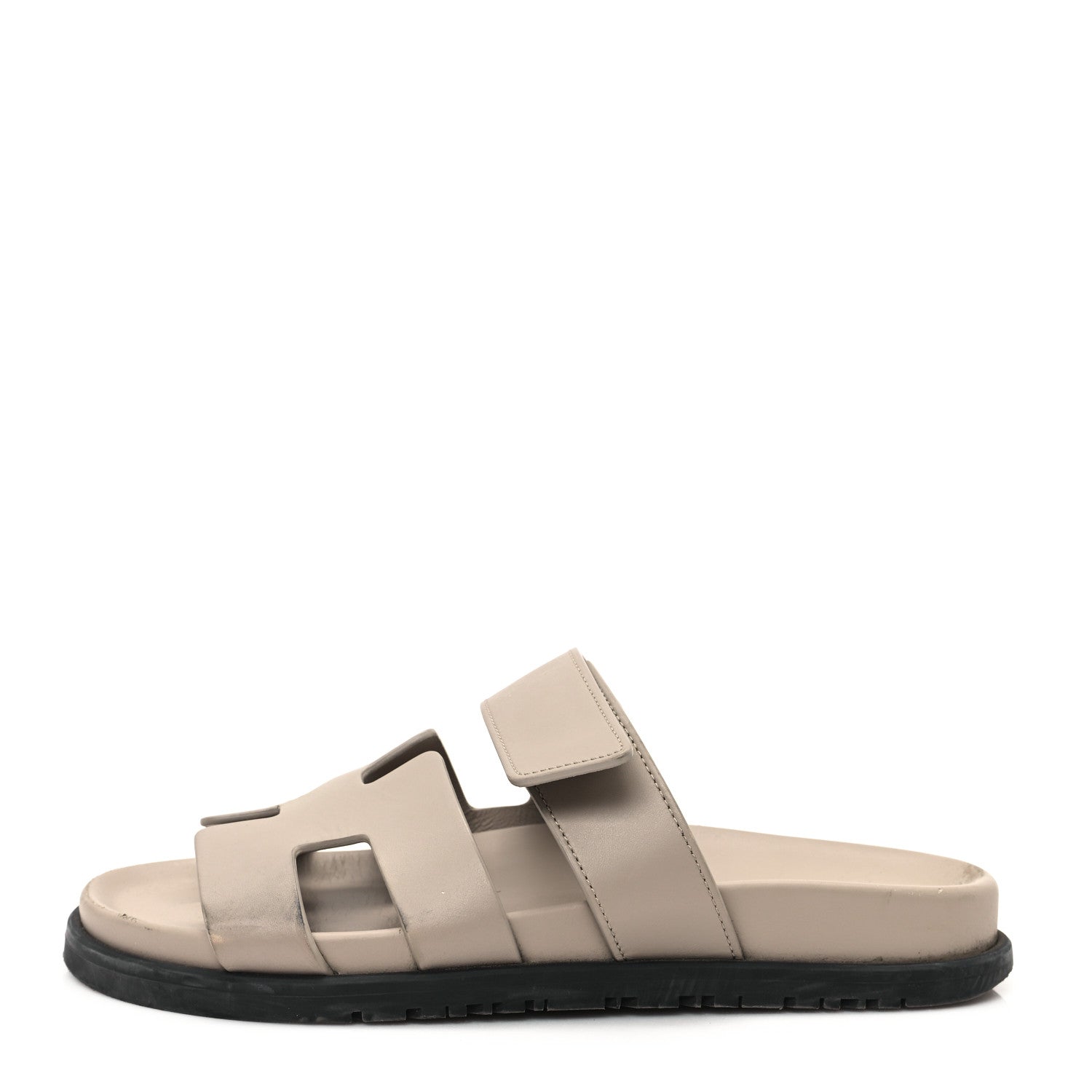 Calfskin Womens Chypre Sandals 36 Beige Mastic