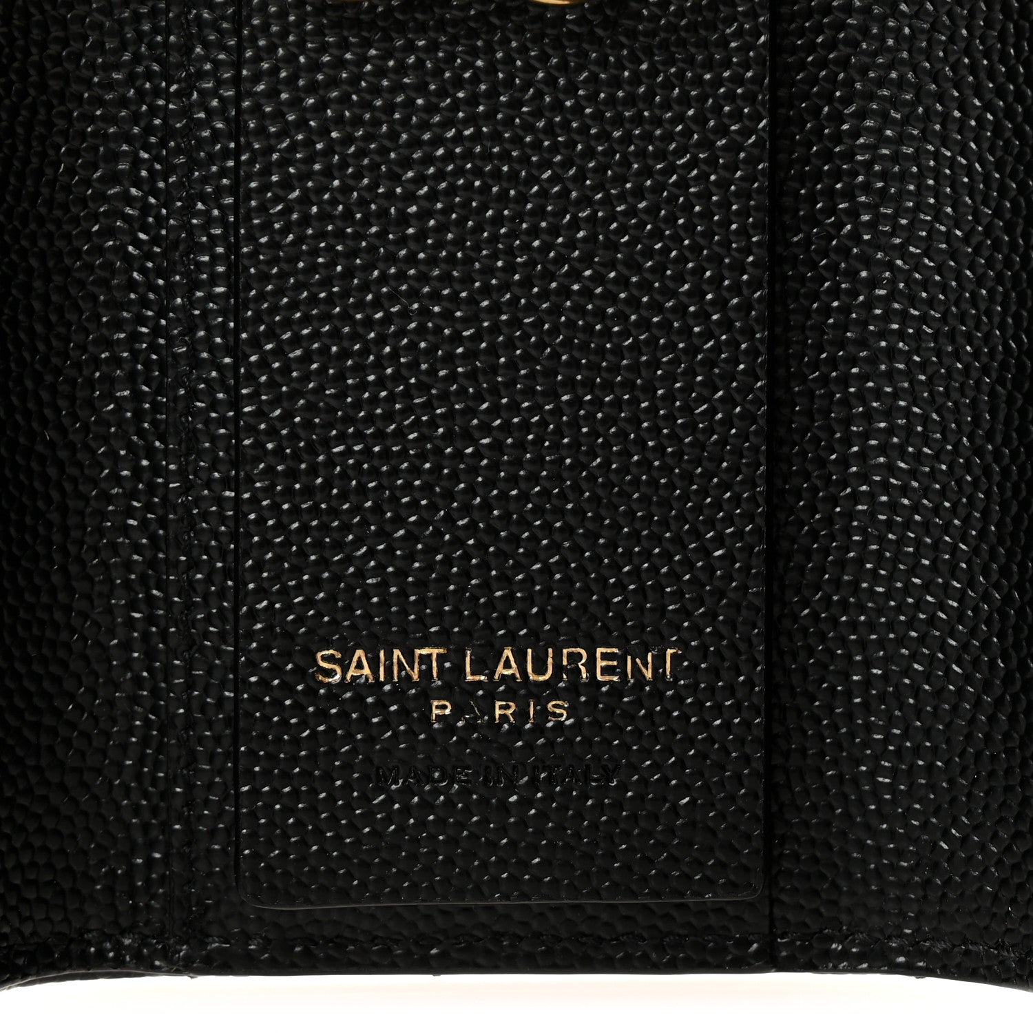 Grain de Poudre Matelasse Cassandre Monogram Slim Key Case Black