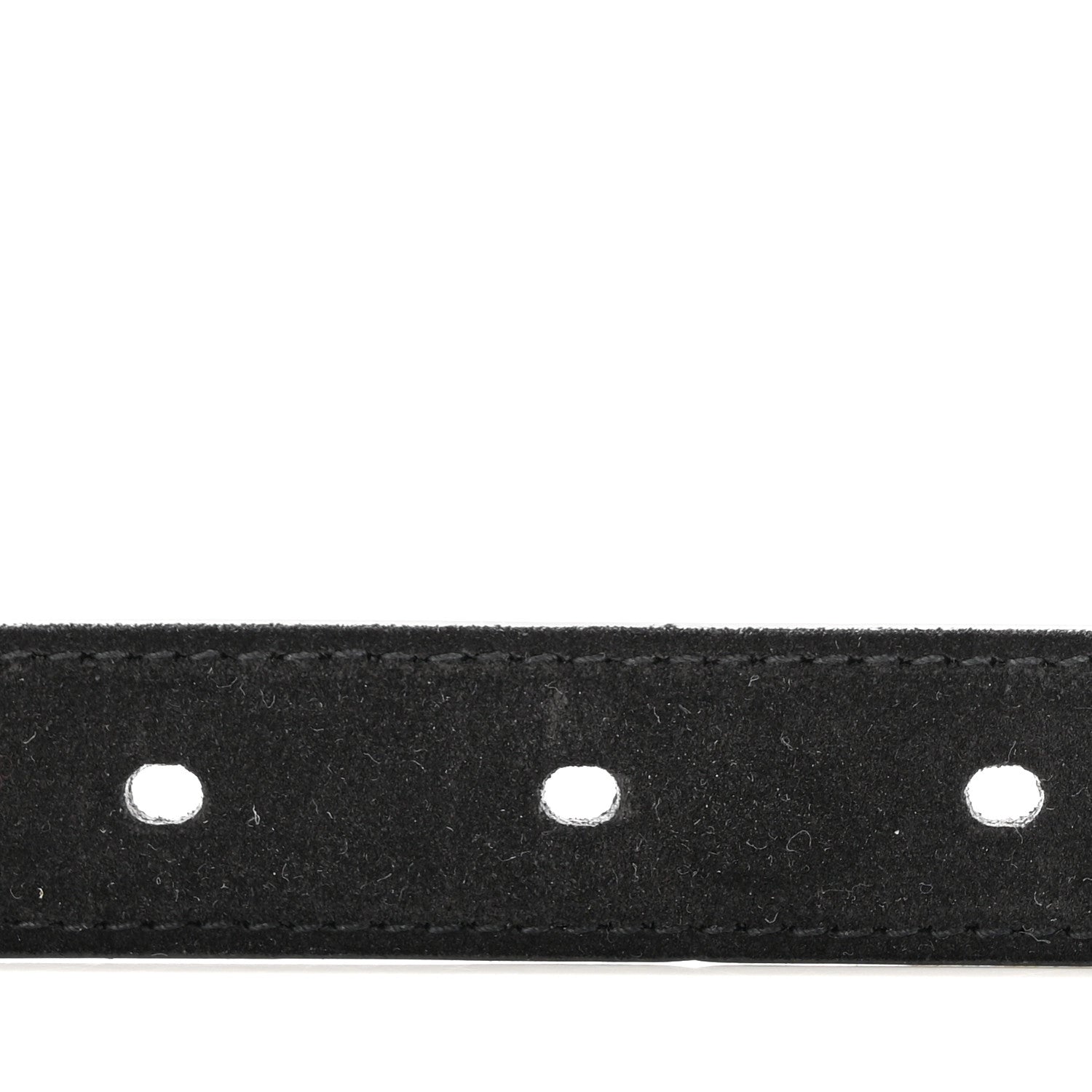 Suede Calfskin Monogram Square Buckle 100 40 Belt Black