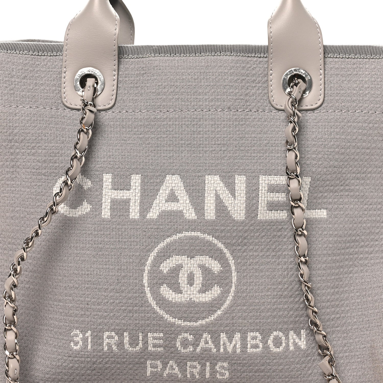 Mixed Fibers Small Deauville Tote Light Grey