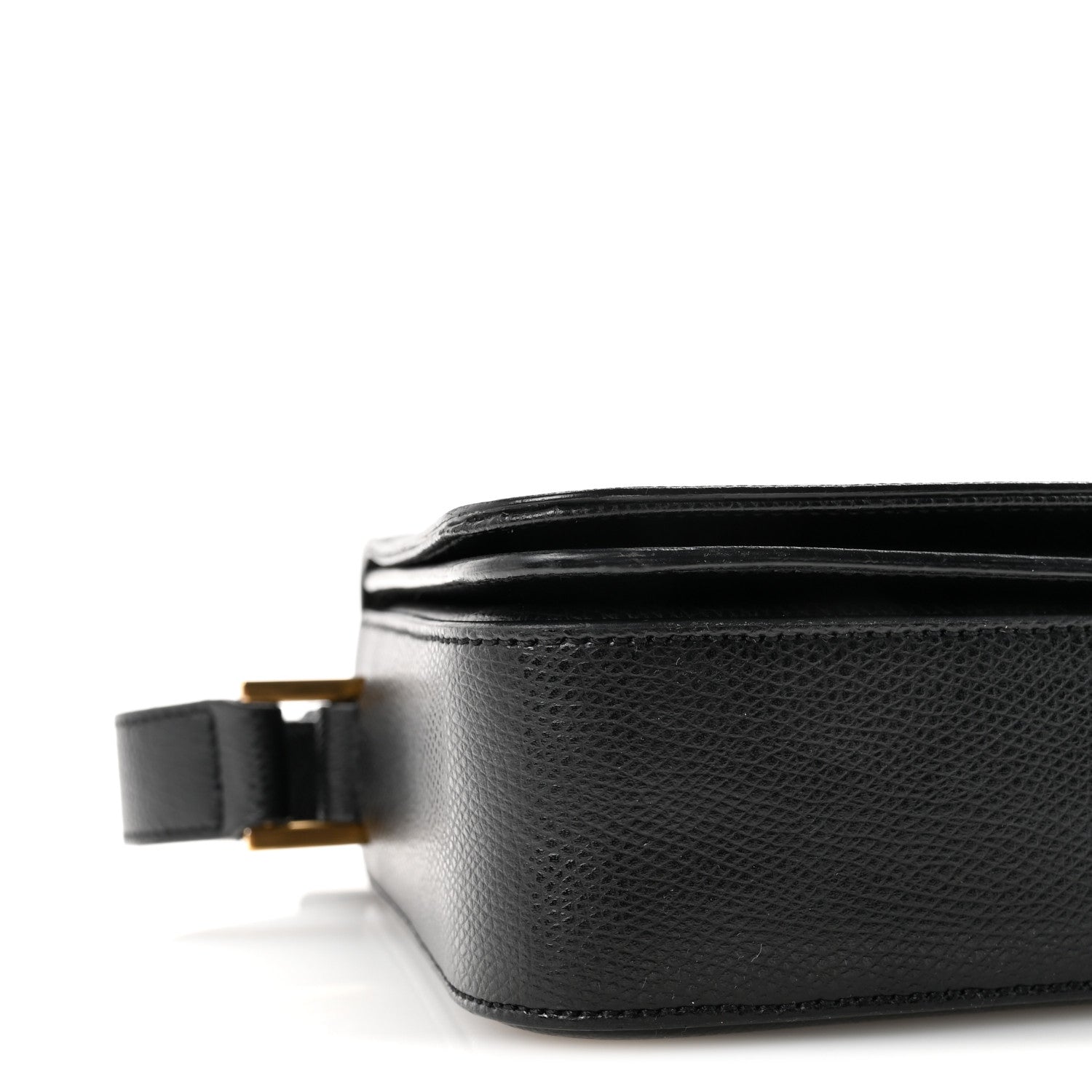 Textured Calfskin Medium Classic Monogram Universite Bag Black