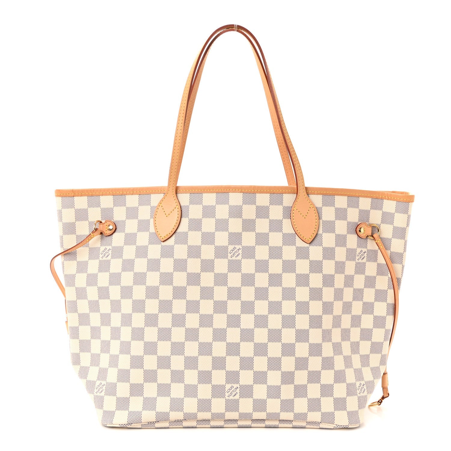 Damier Azur Neo Neverfull MM Rose Ballerine