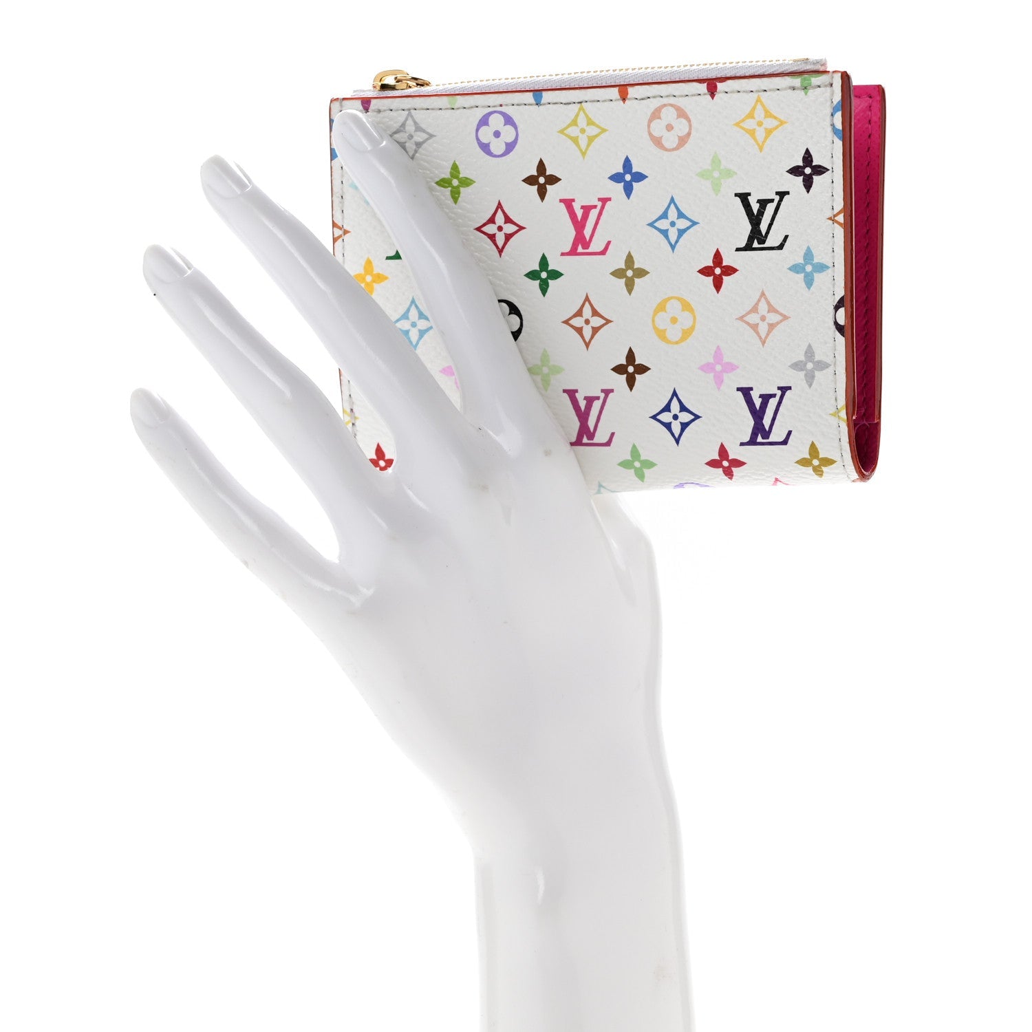 LV X TM Monogram Multicolor Lisa Wallet White