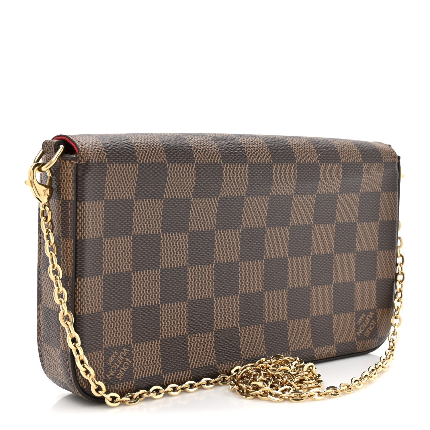 Damier Ebene Pochette Felicie Chain Wallet