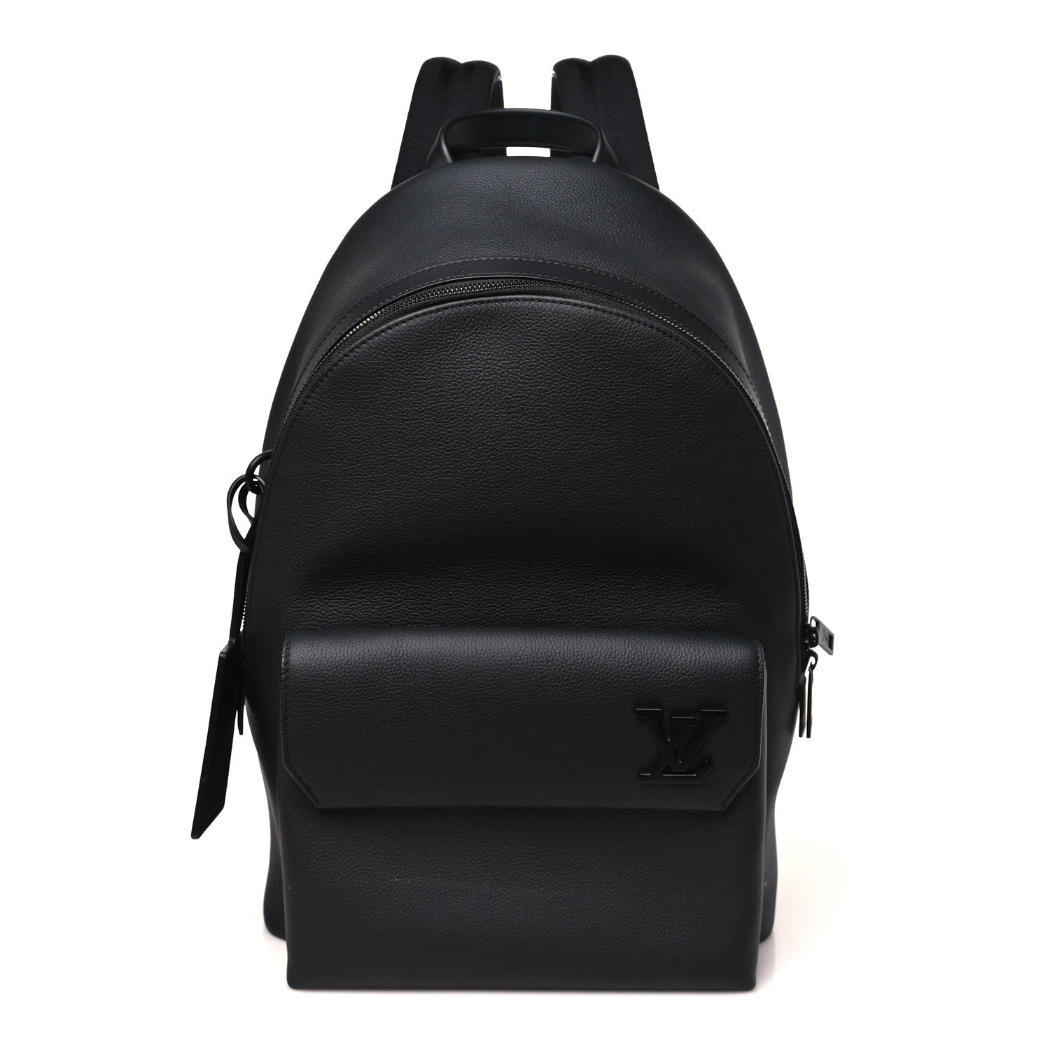 Grained Calfskin Aerogram Takeoff Backpack Black