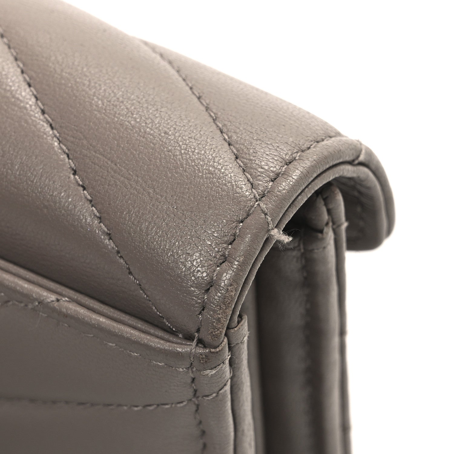 Lambskin Y Quilted Monogram Large Loulou Flap Wallet Mink