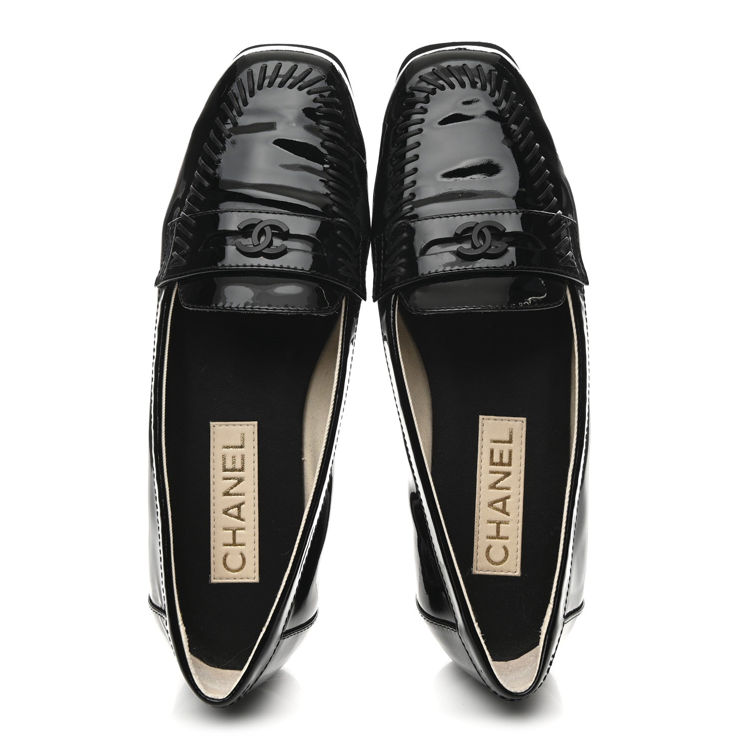 Patent CC Mocassin Loafers 38 Black