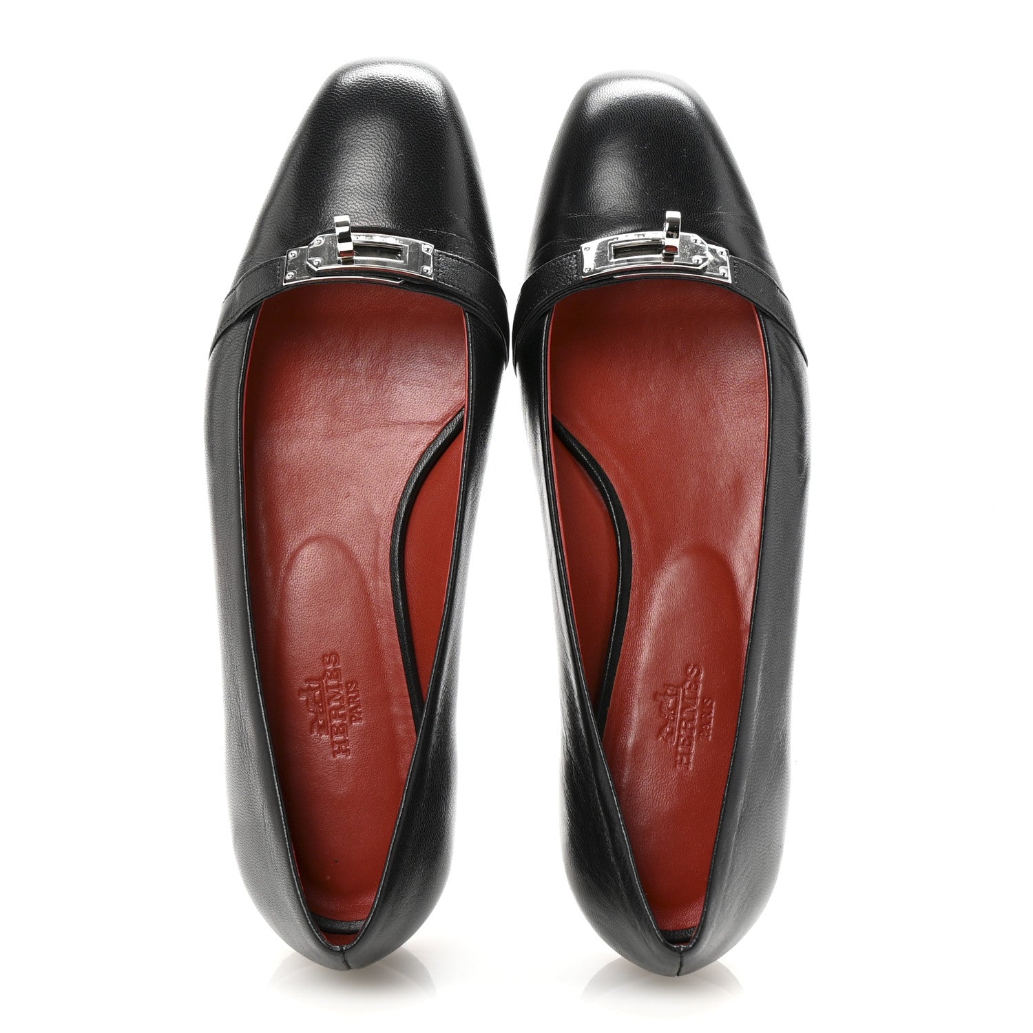 Goatskin Bilbao Ballerina Flats 37.5 Black