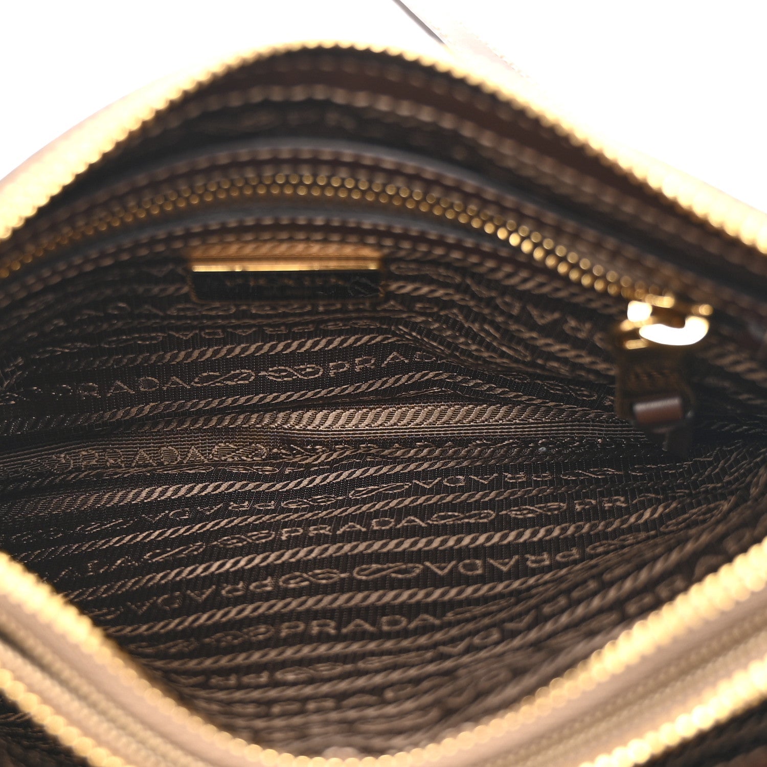 Jacquard Logo Flat Crossbody Bag Corda Bruciato