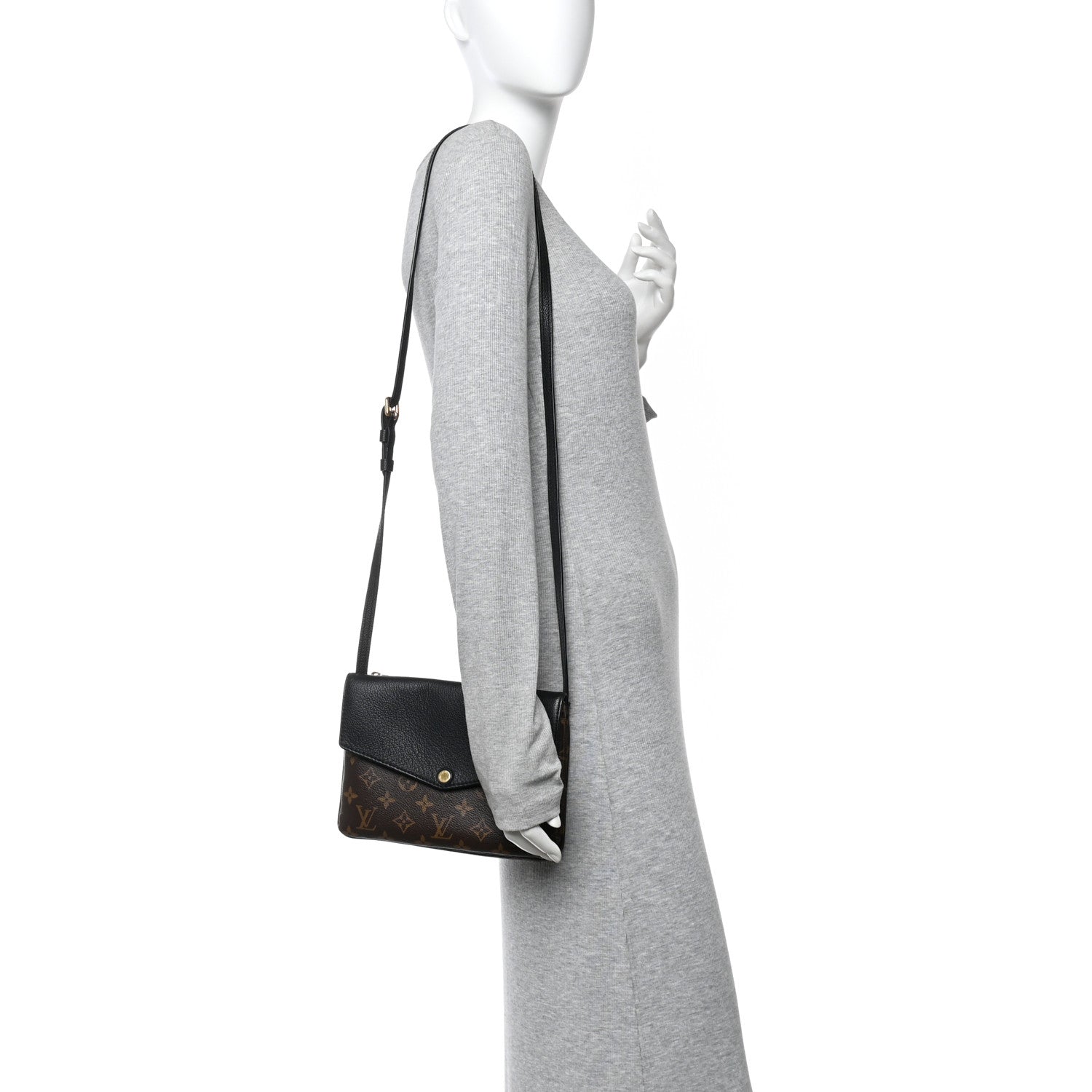 Monogram Twice Pochette Black