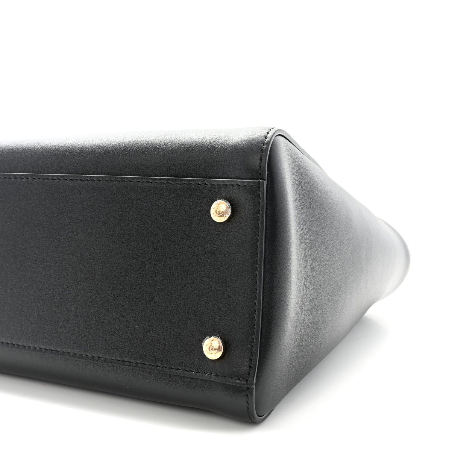 Calfskin Archetype Small Shopping Tote Black