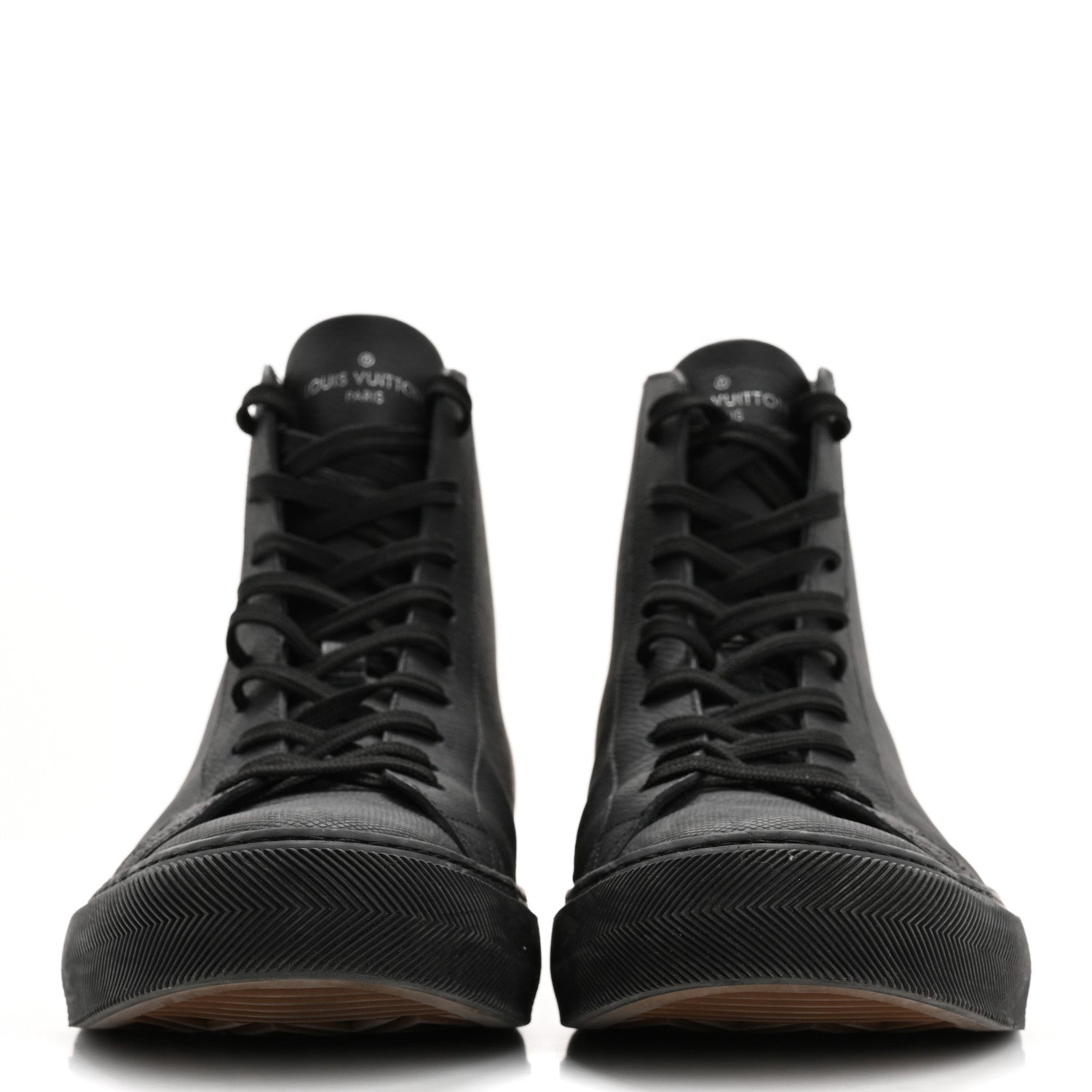 Calfskin LV Tattoo Sneaker Boots 8 Black