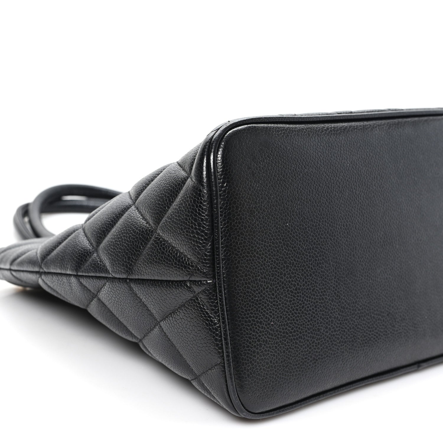 Caviar Quilted Medallion Tote Black