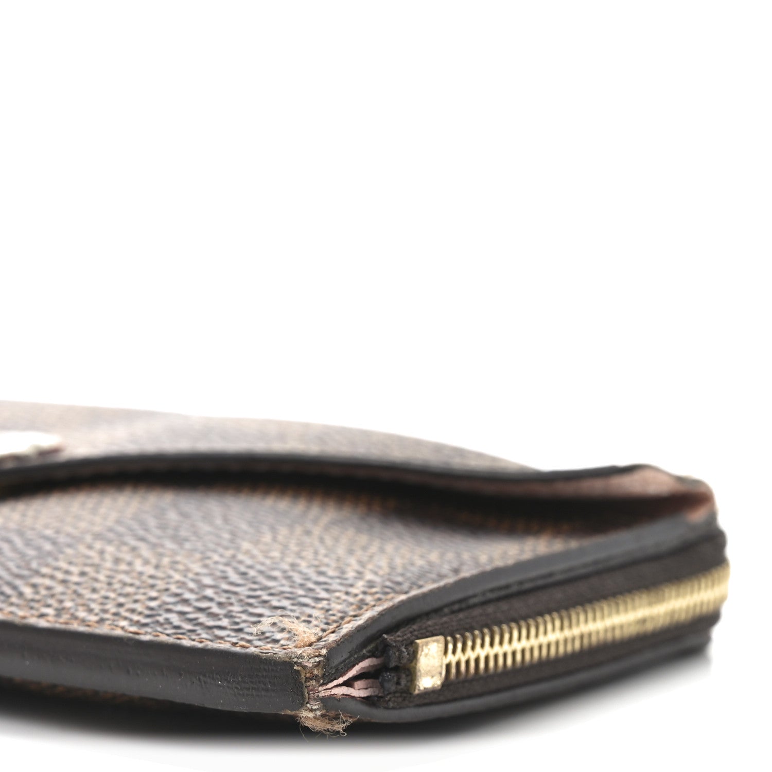 Damier Ebene Recto Verso Card Holder Rose Ballerine