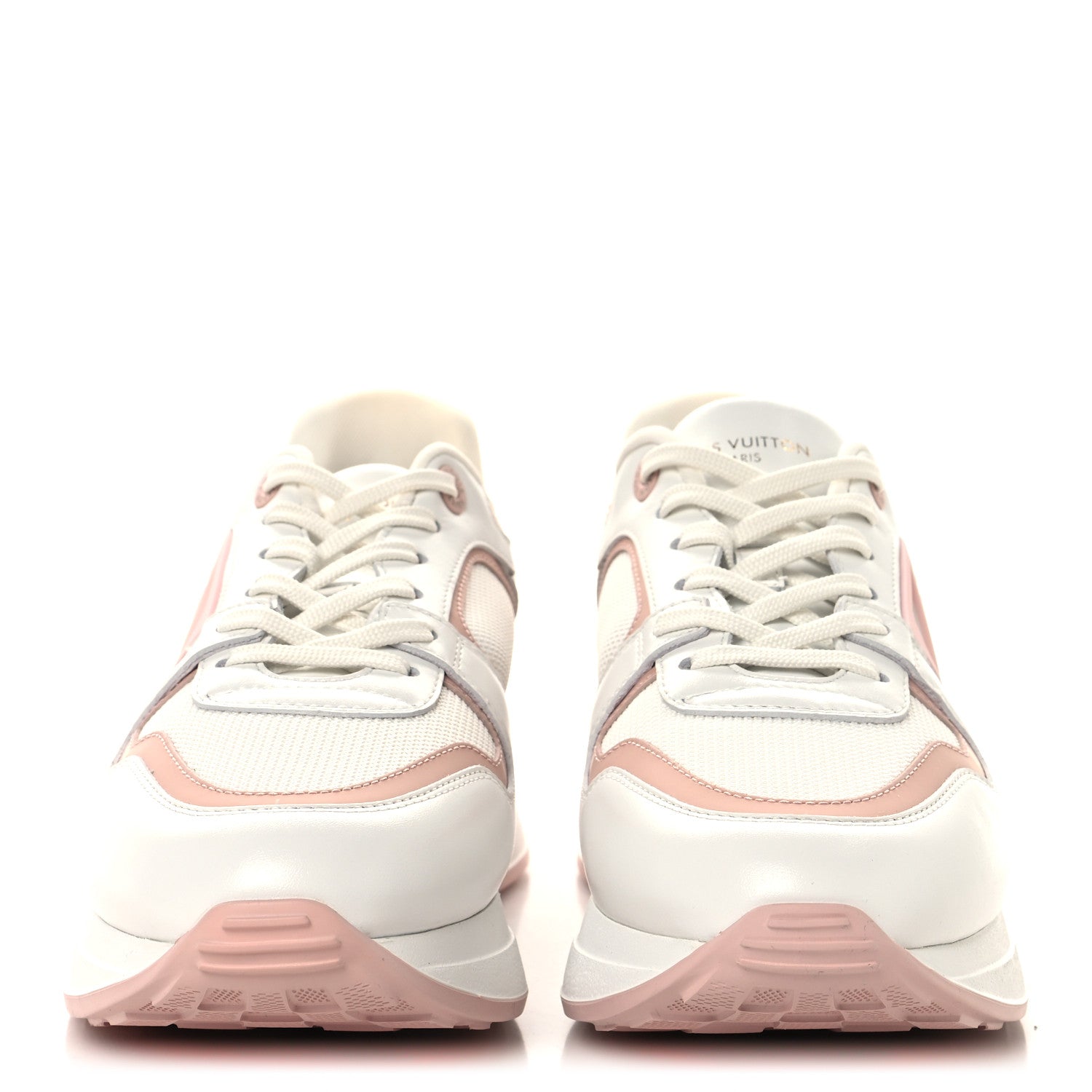 Calfskin Neo Run Away Sneakers 39 White Pink