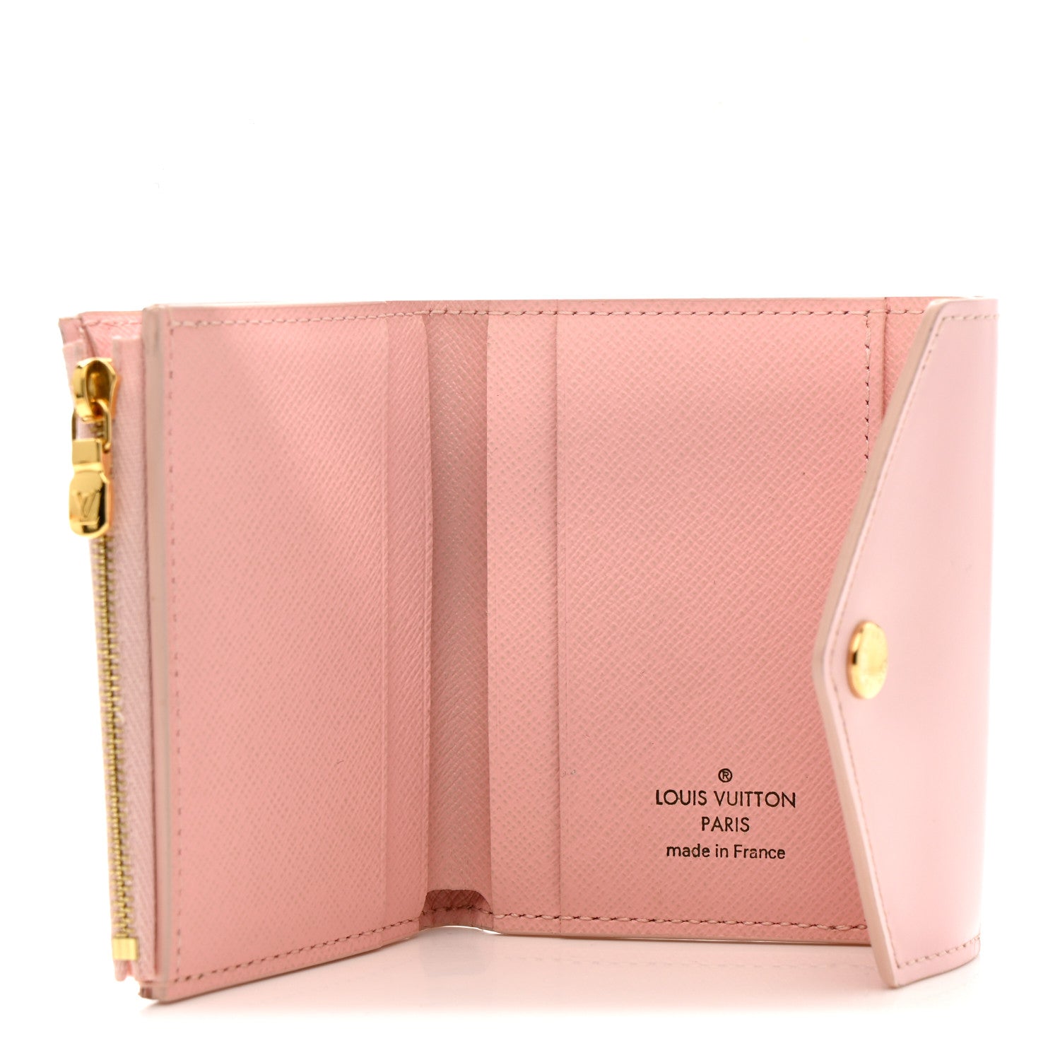 Damier Azur Zoe Wallet Rose Ballerine