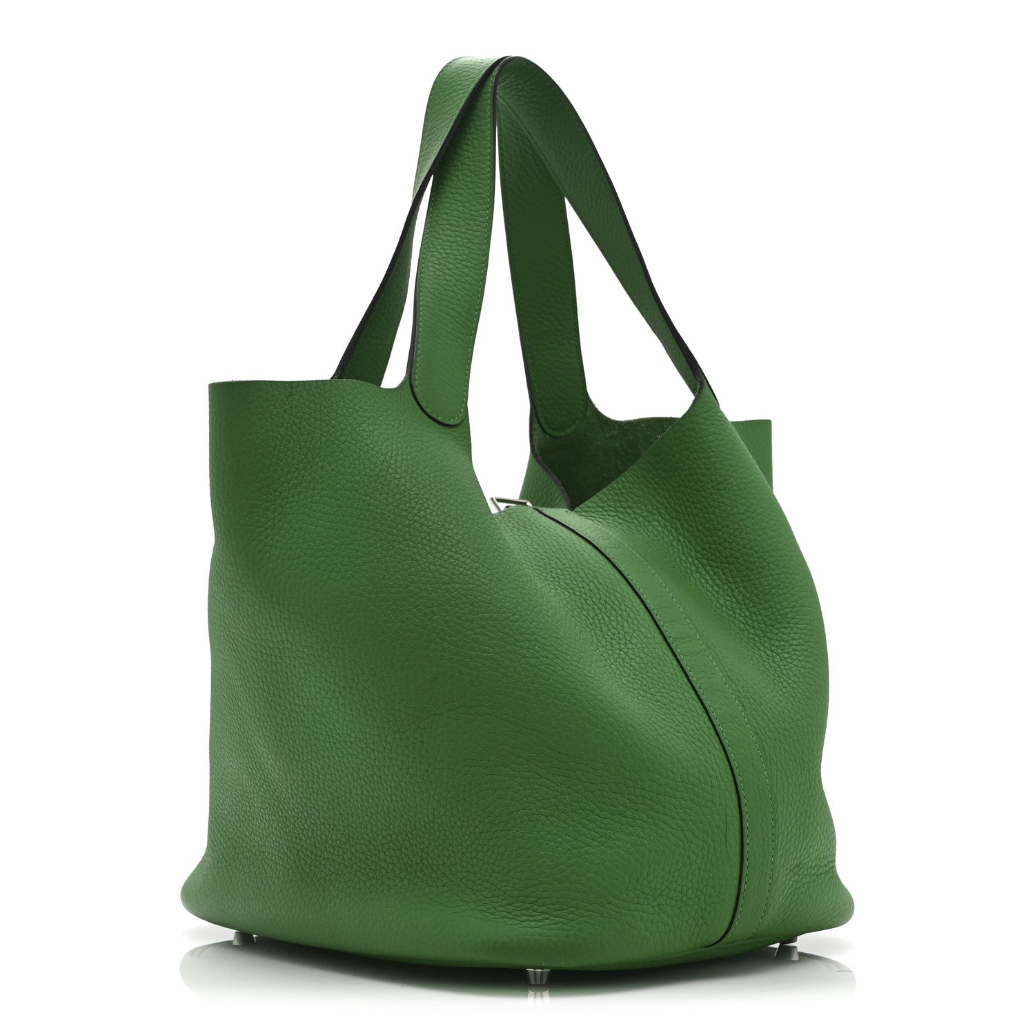 Taurillon Clemence Picotin Lock 26 GM Bamboo