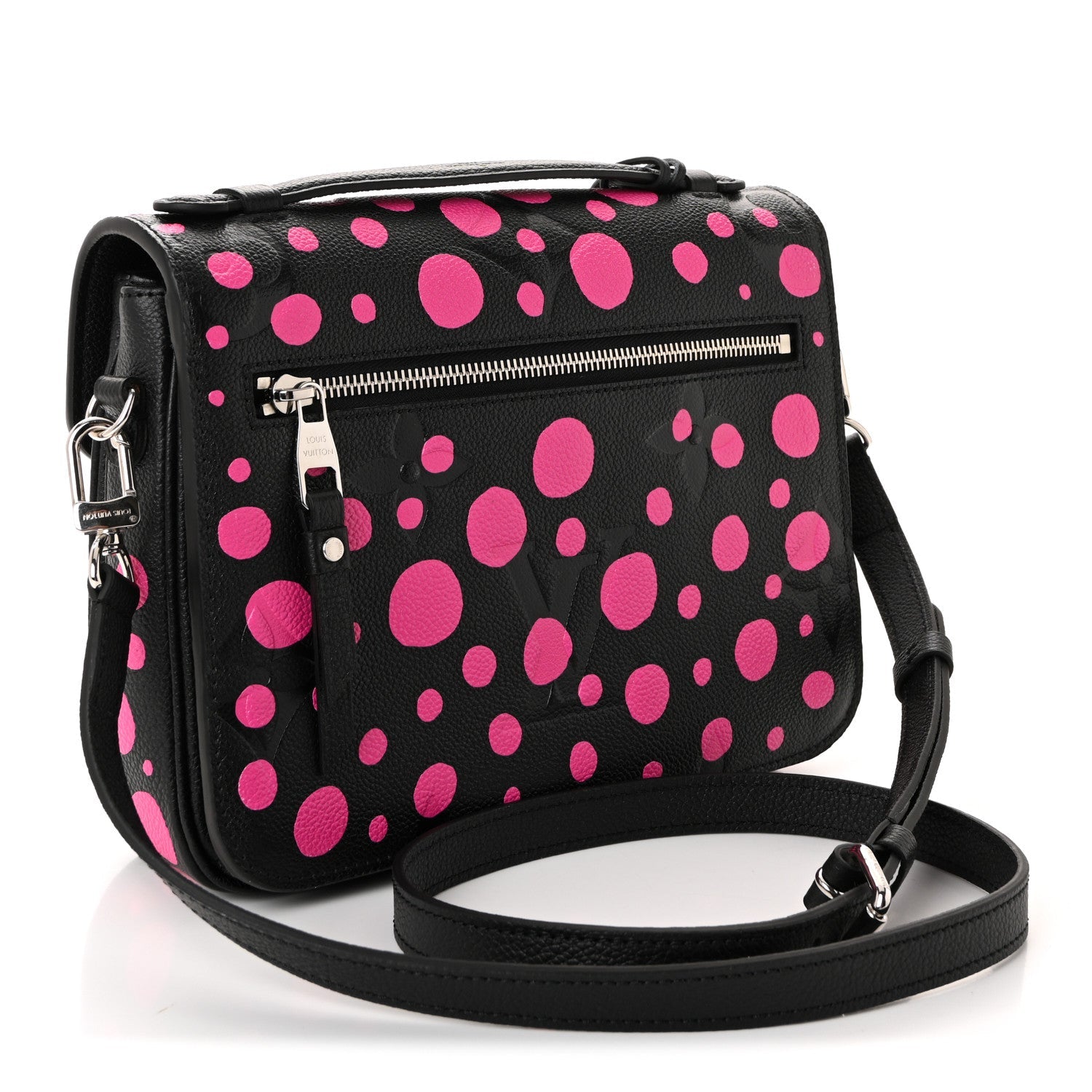 LV x YK Empreinte Monogram Giant Pochette Metis Black Fuchsia
