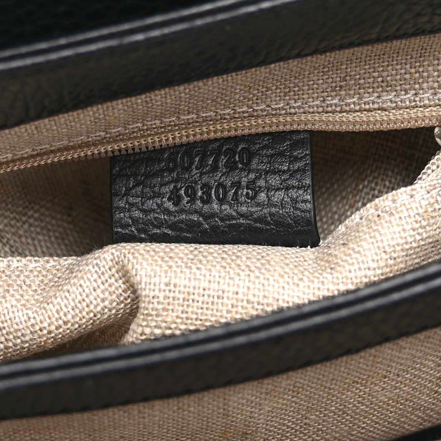 Dollar Calfskin Interlocking G Crossbody Bag Black