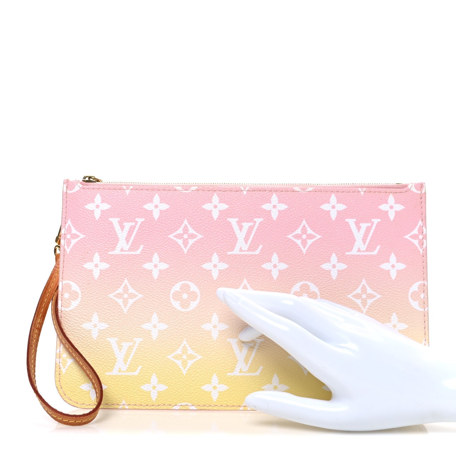 Monogram By The Pool Neverfull MM Pochette Light Pink