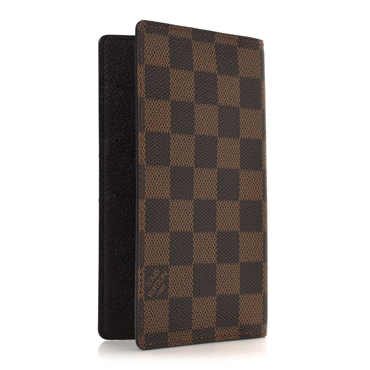 Damier Ebene Checkbook Cover Wallet